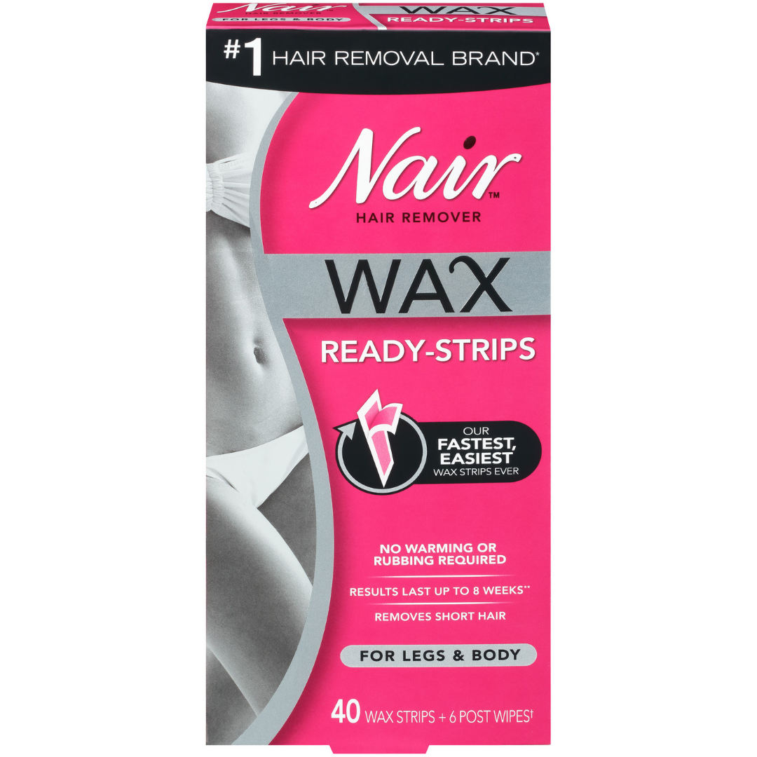 Nair Wax Ready-Strips for Legs & Body (40ct) DestGlow