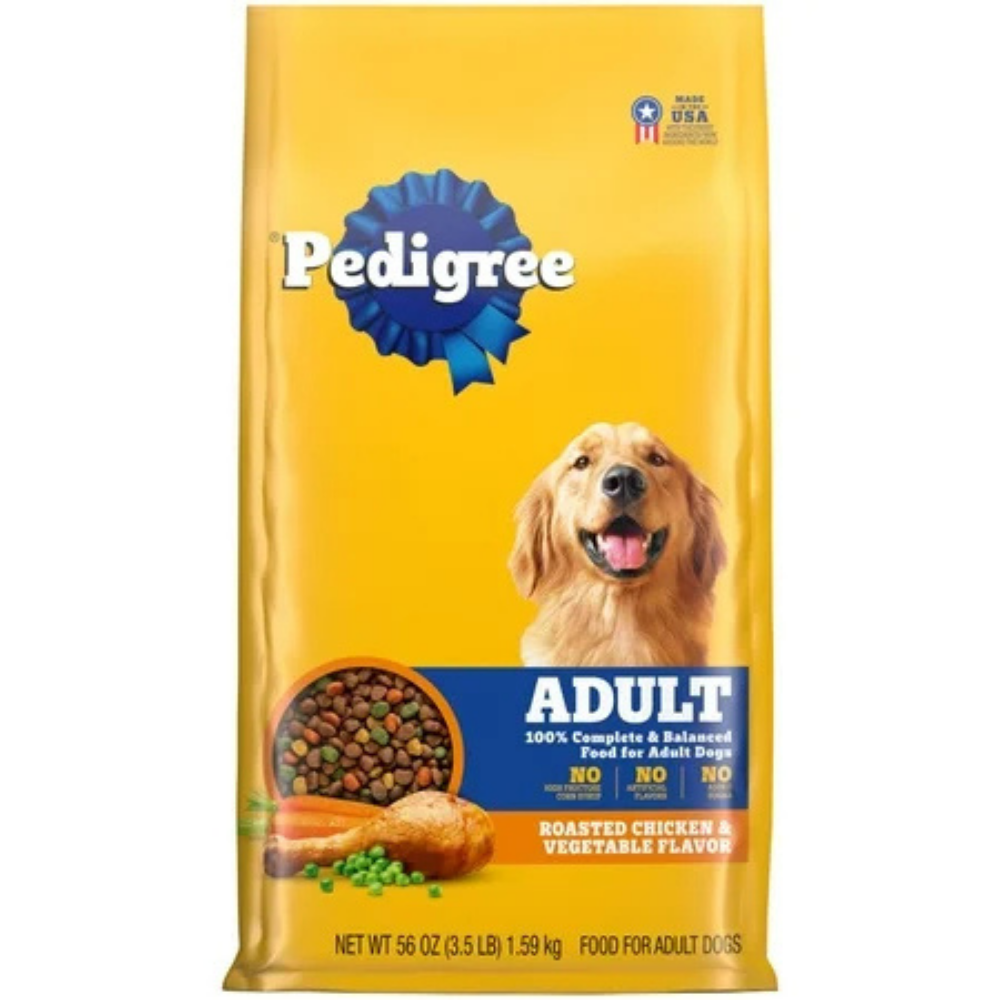 Pedigree Complete Nutrition Adult Dry Dog Food Roasted Chicken & Vegetable Flavor (3.5lbs) DestGlow
