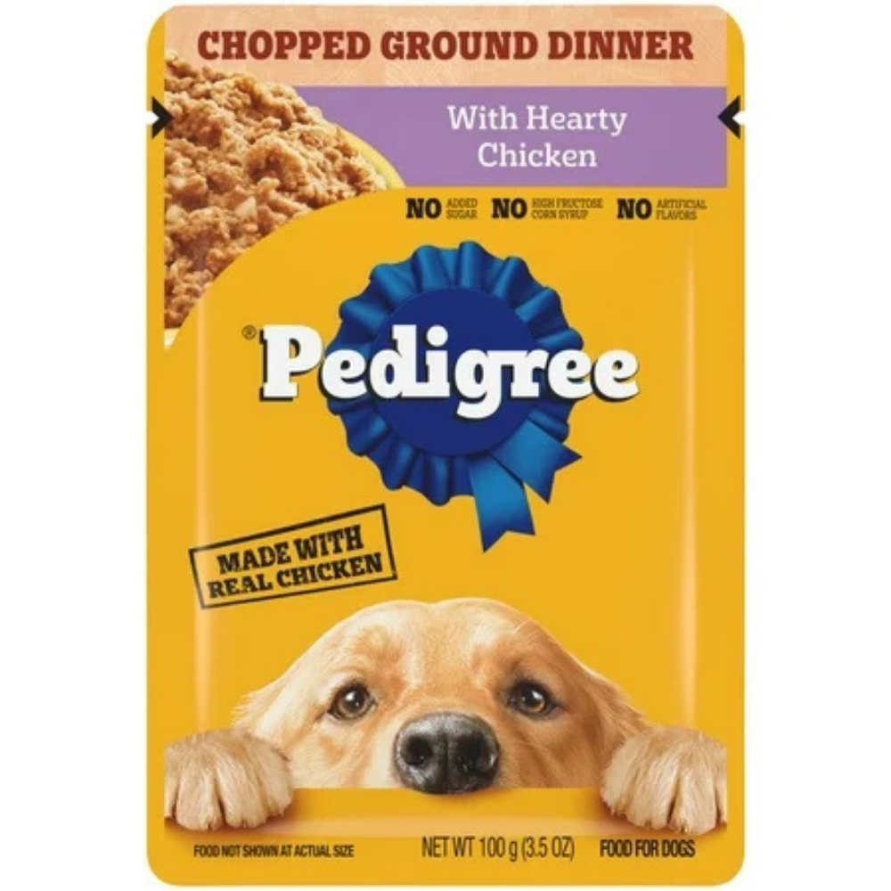 Pedigree Chopped Ground Dinner With Hearty Chicken (3.5oz) DestGlow