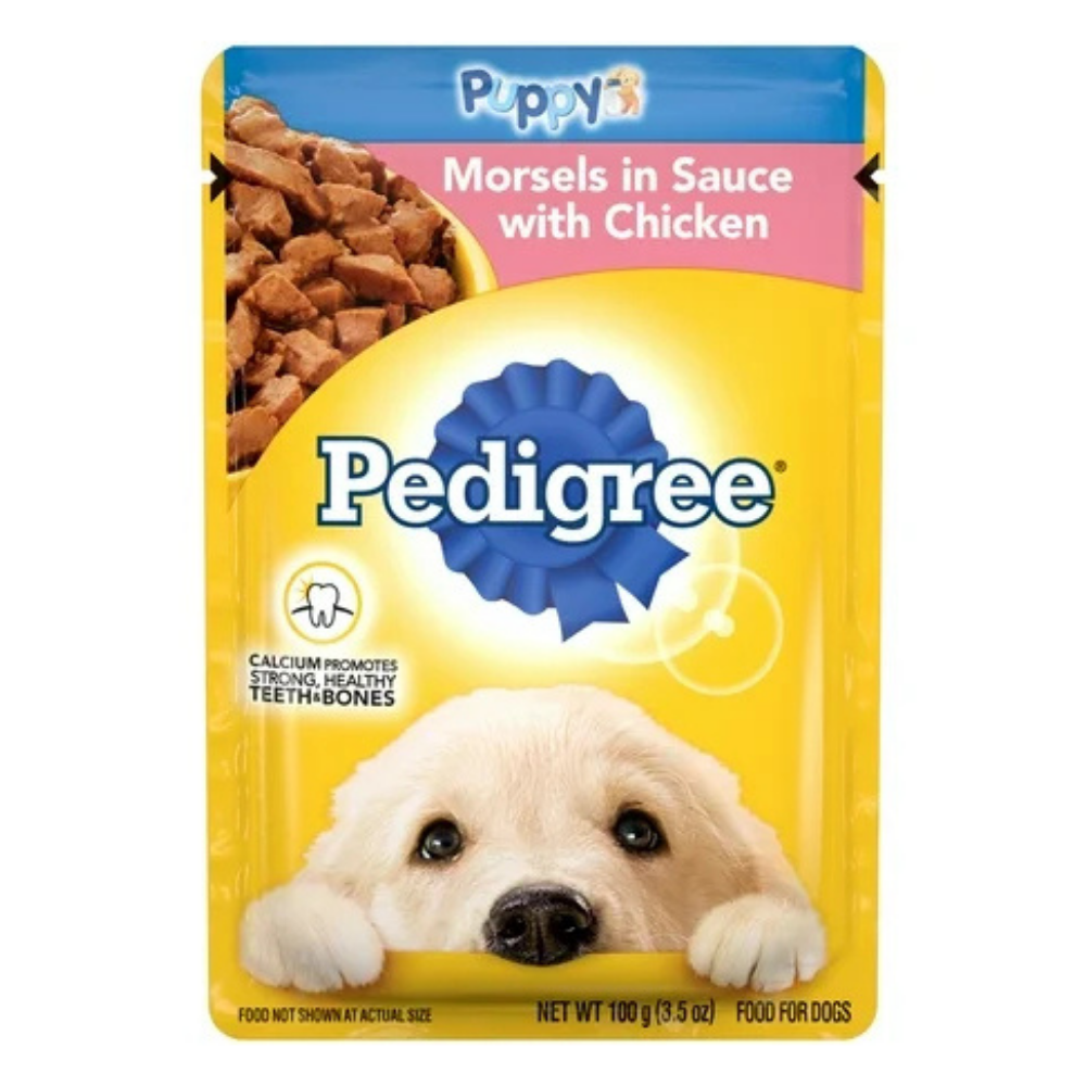 Pedigree Puppy Morsels in Sauce with Chicken (3.5oz) DestGlow