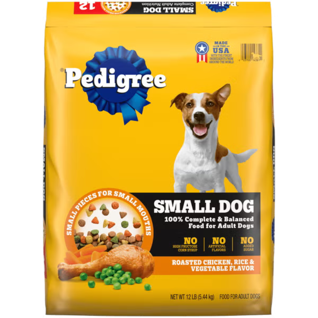 Pedigree Small Dog Complete Nutrition Chicken Dry Dog Food (12lb) by Farmacias Savia
