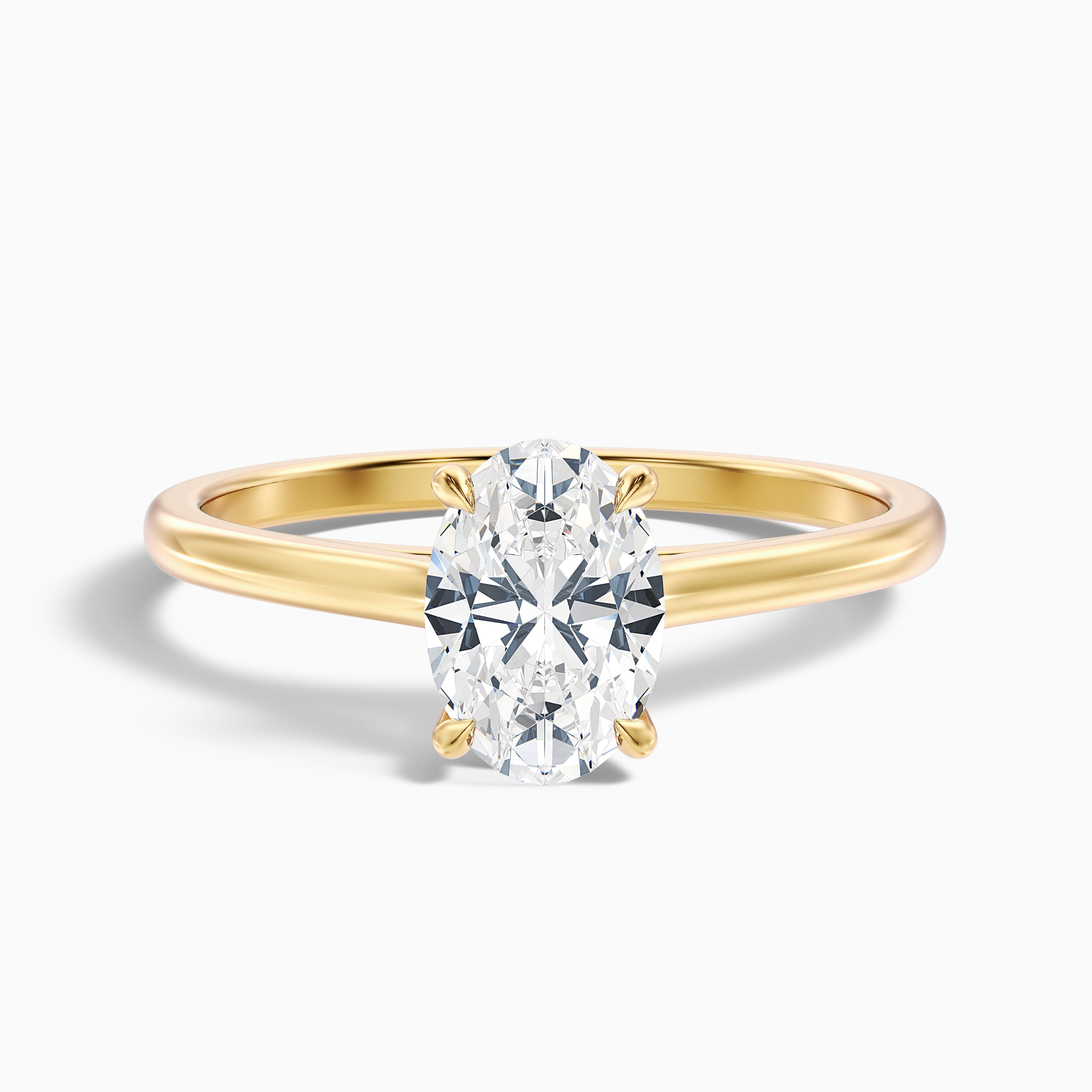 Love 5.5 Carat Oval Solitaire Moissanite Diamond Ring in Platinum
