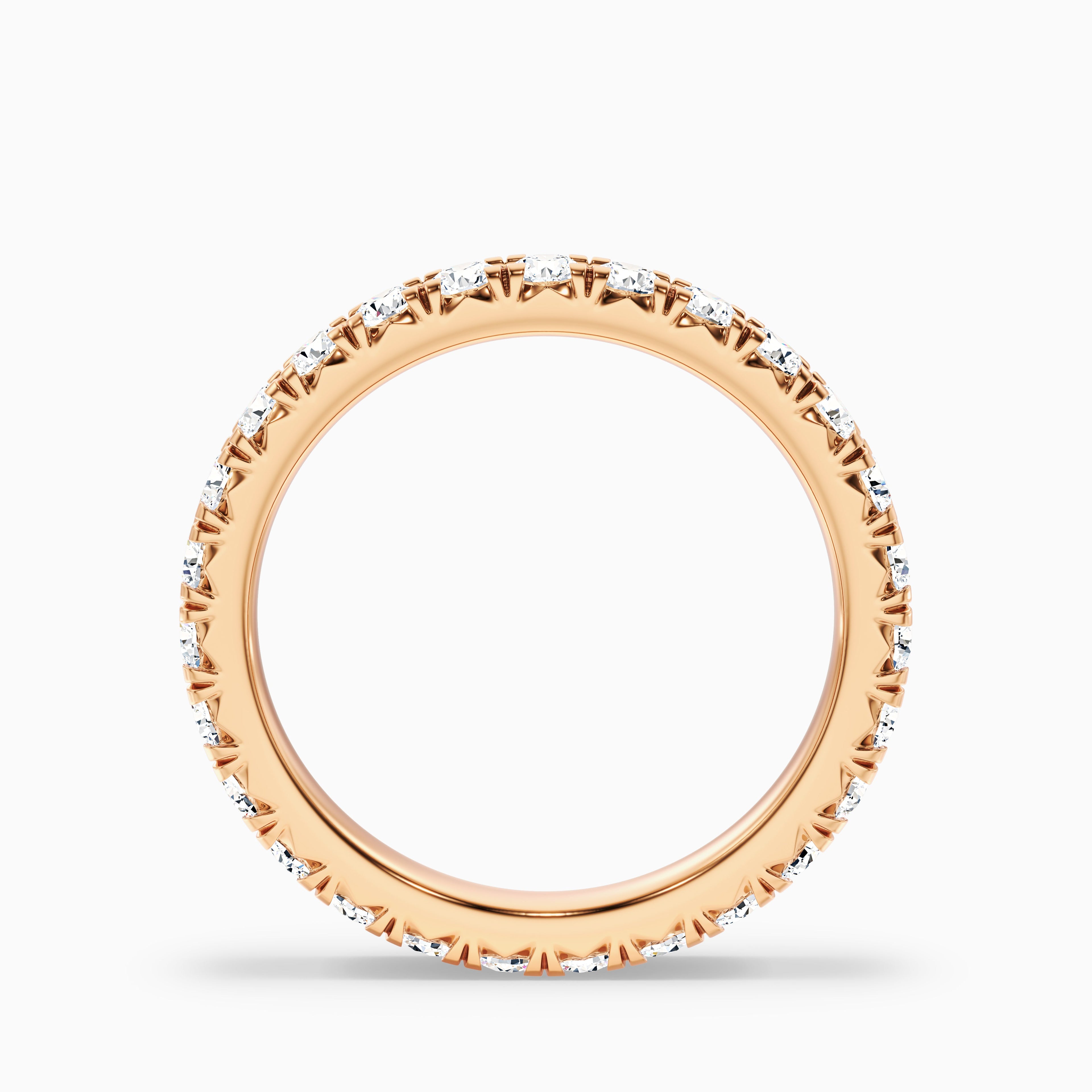 Prisca Round Cut Eternity Lab Grown Diamond Wedding Band