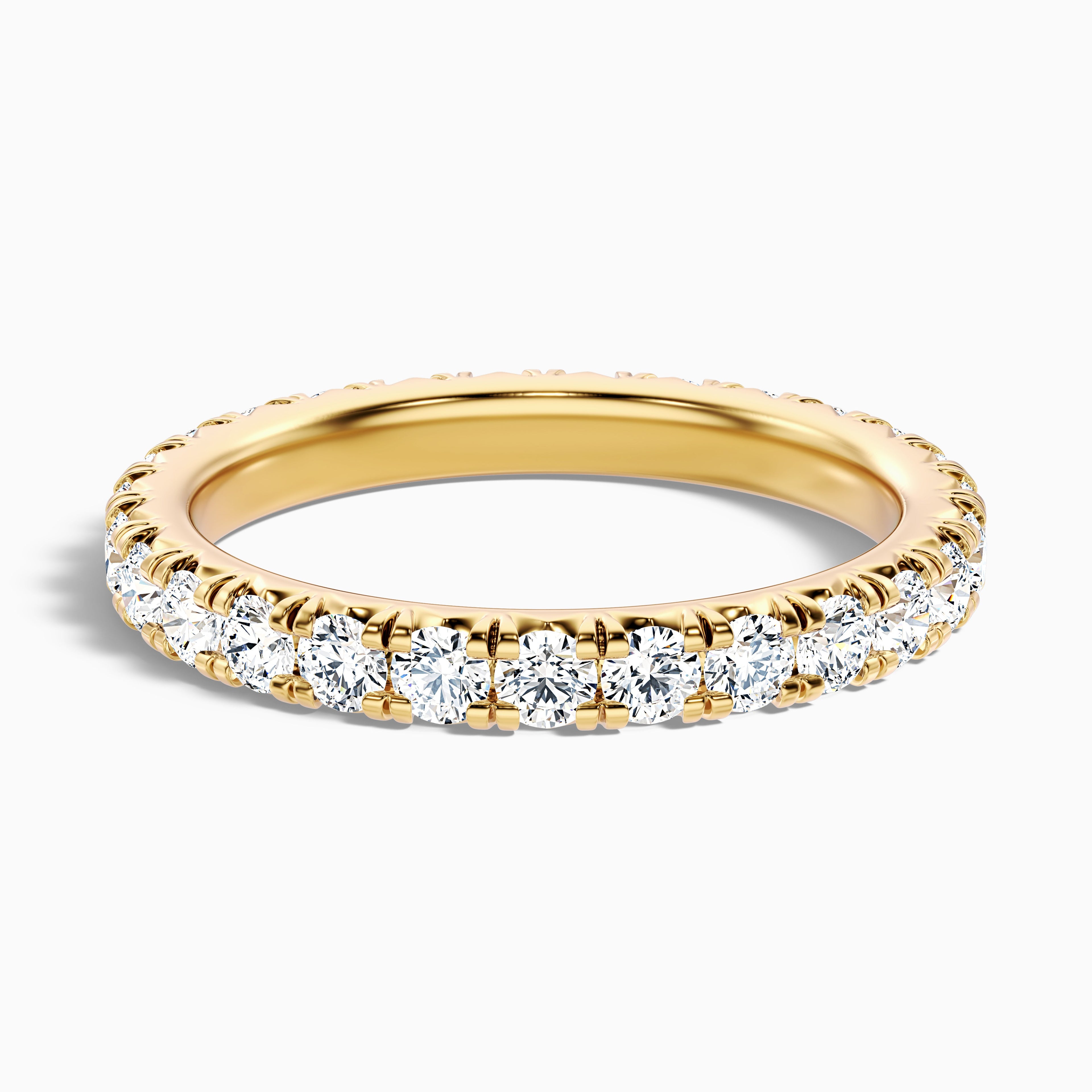 Prisca Round Cut Eternity Lab Grown Diamond Wedding Band