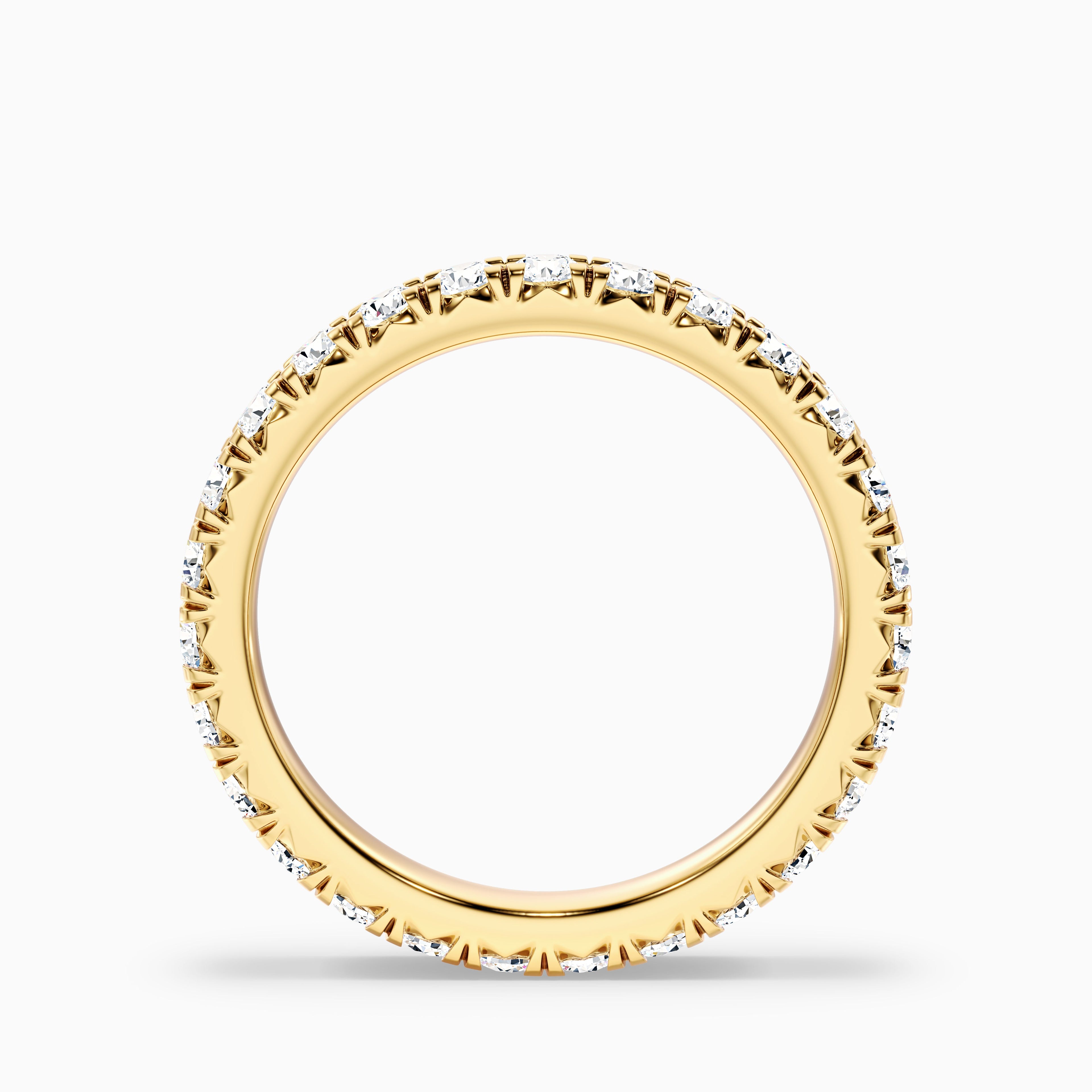 Prisca Round Cut Eternity Lab Grown Diamond Wedding Band
