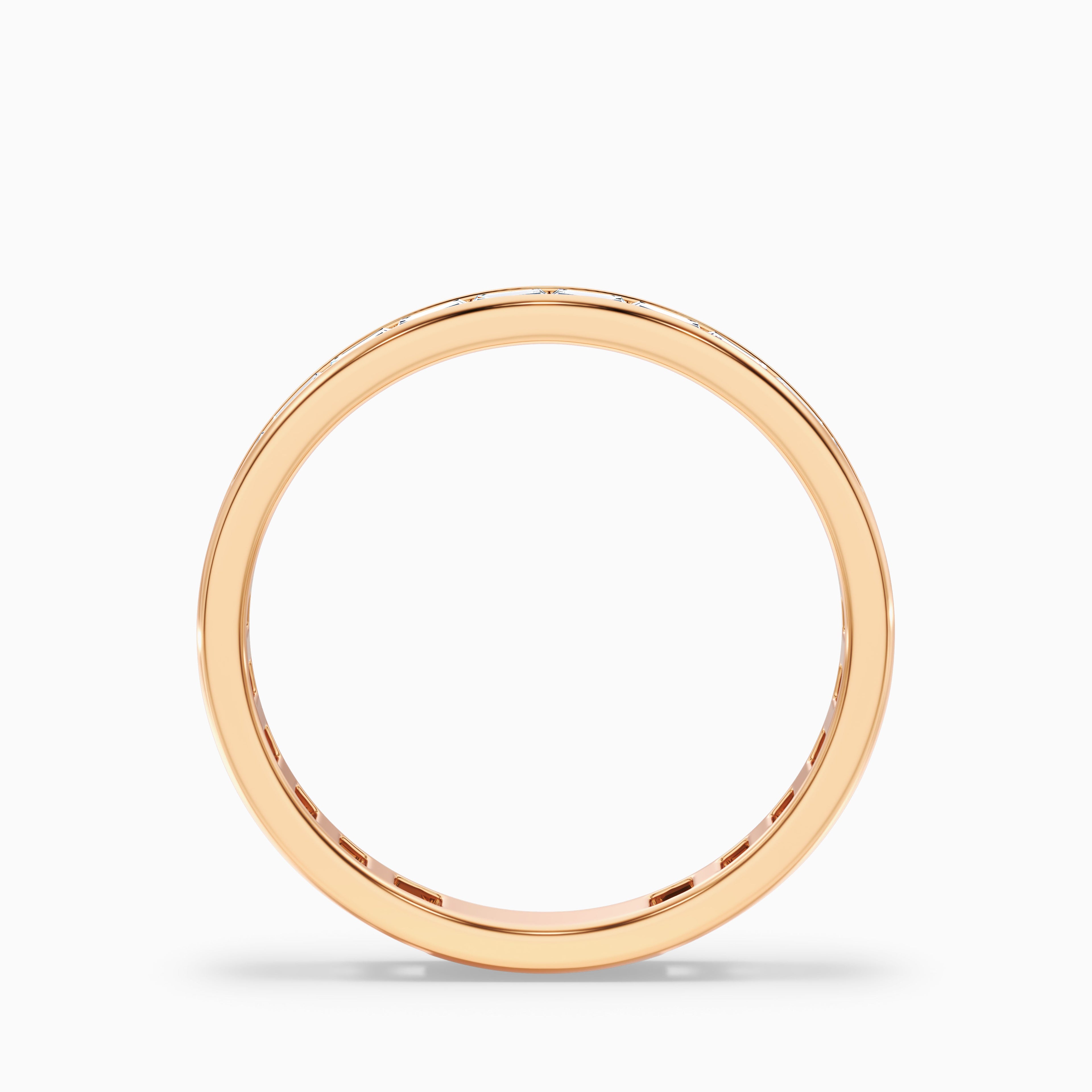 Ellora Channel Set Baguette Eternity Lab Grown Diamond Wedding Band