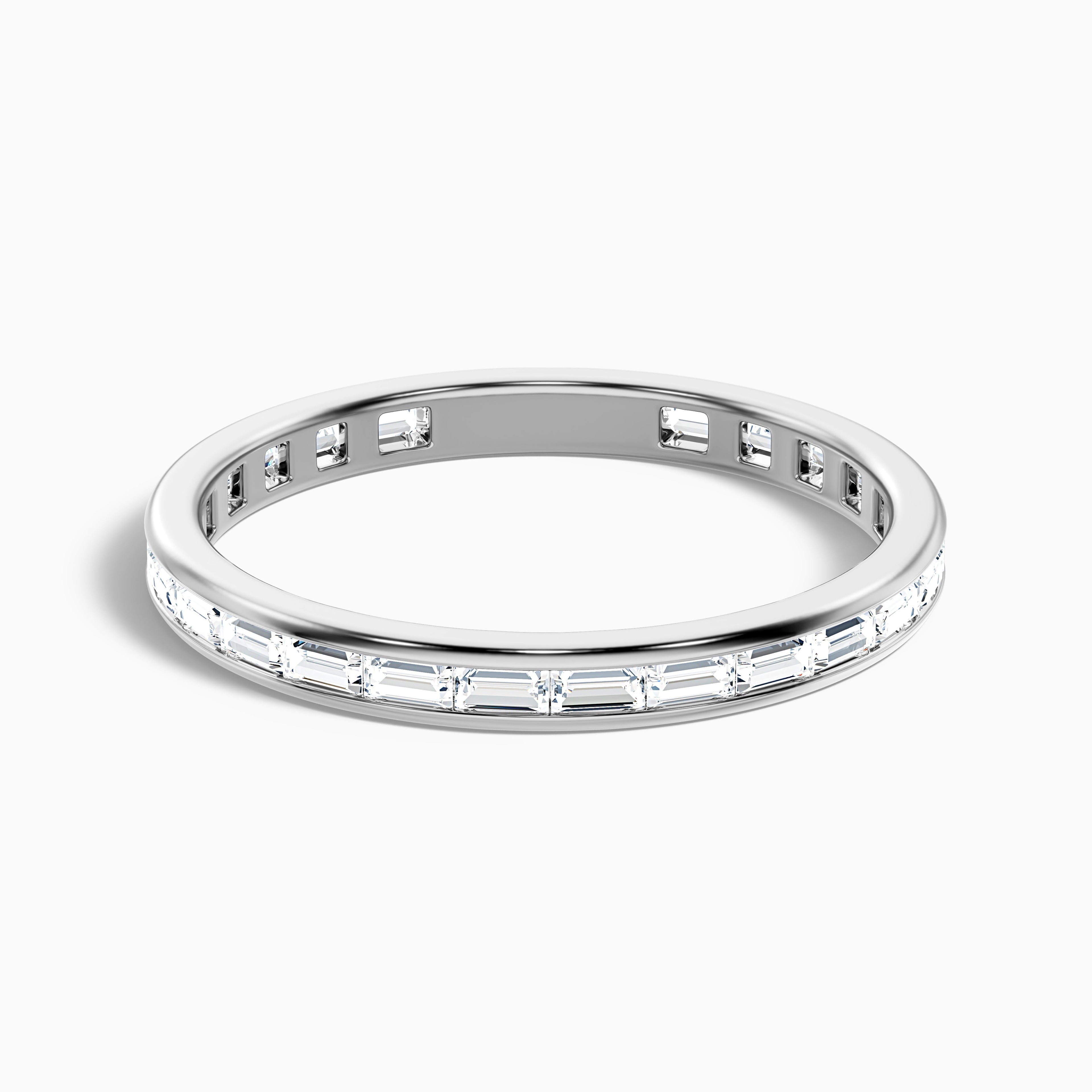 Ellora Channel Set Baguette Eternity Lab Grown Diamond Wedding Band