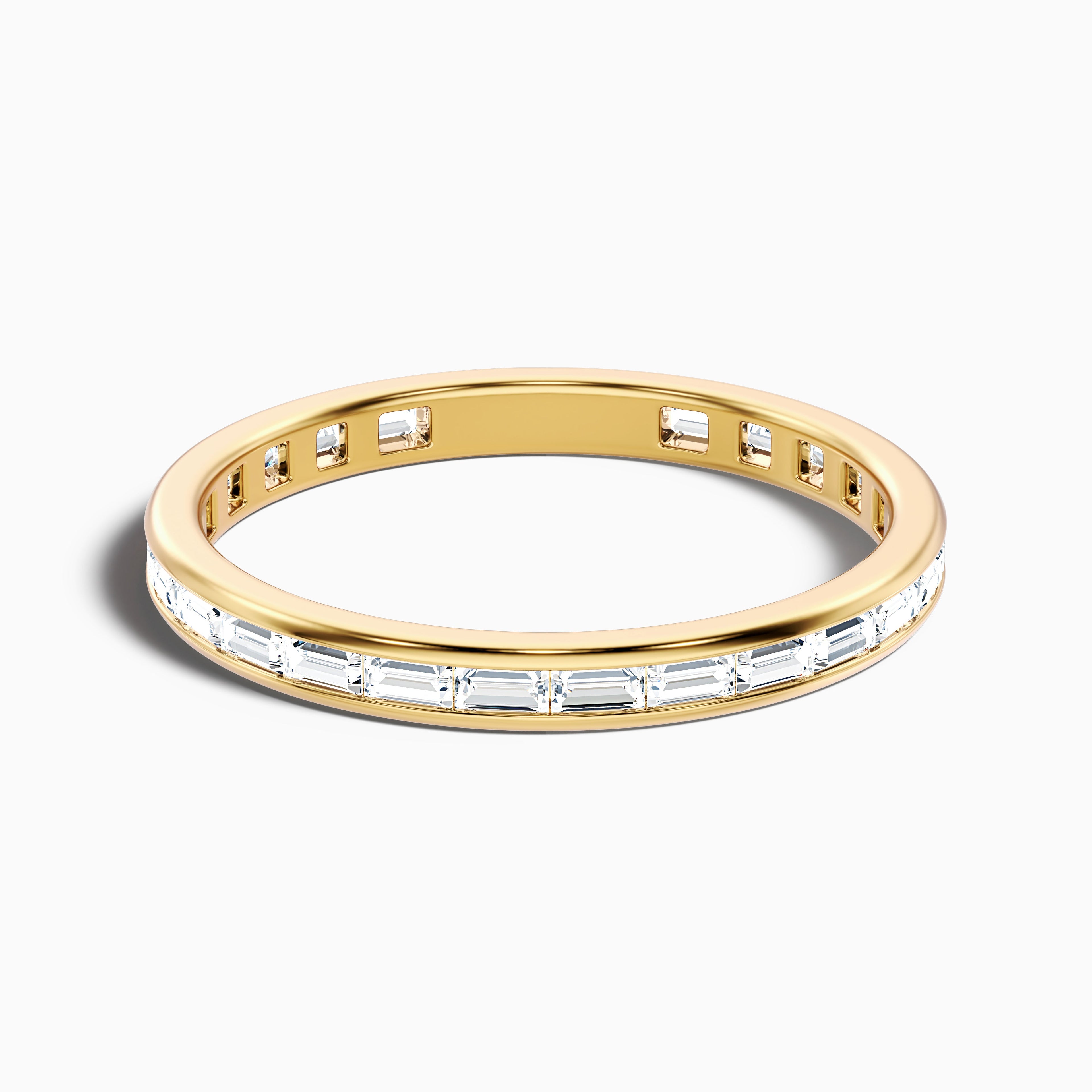Ellora Channel Set Baguette Eternity Lab Grown Diamond Wedding Band