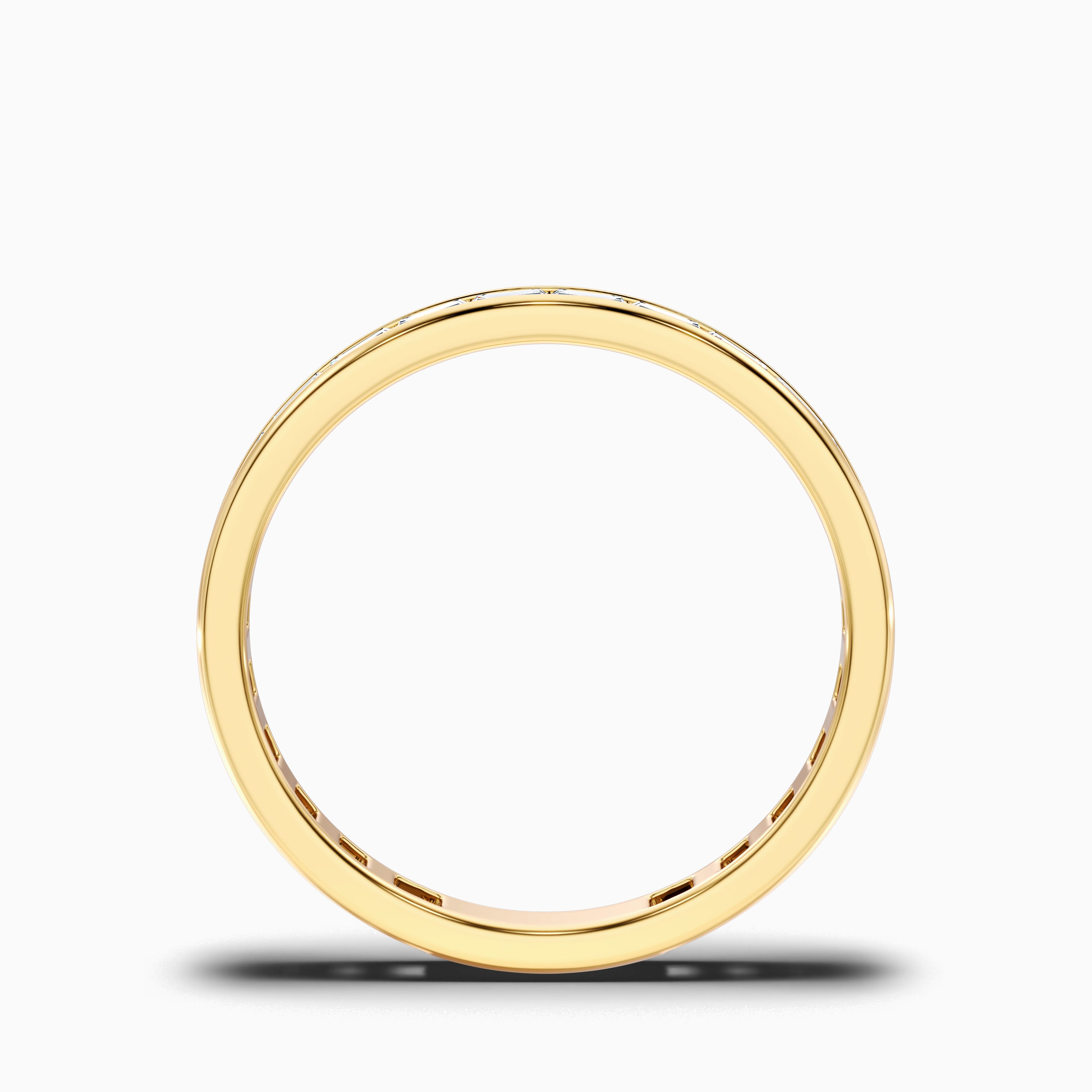 Ellora Channel Set Baguette Eternity Lab Grown Diamond Wedding Band