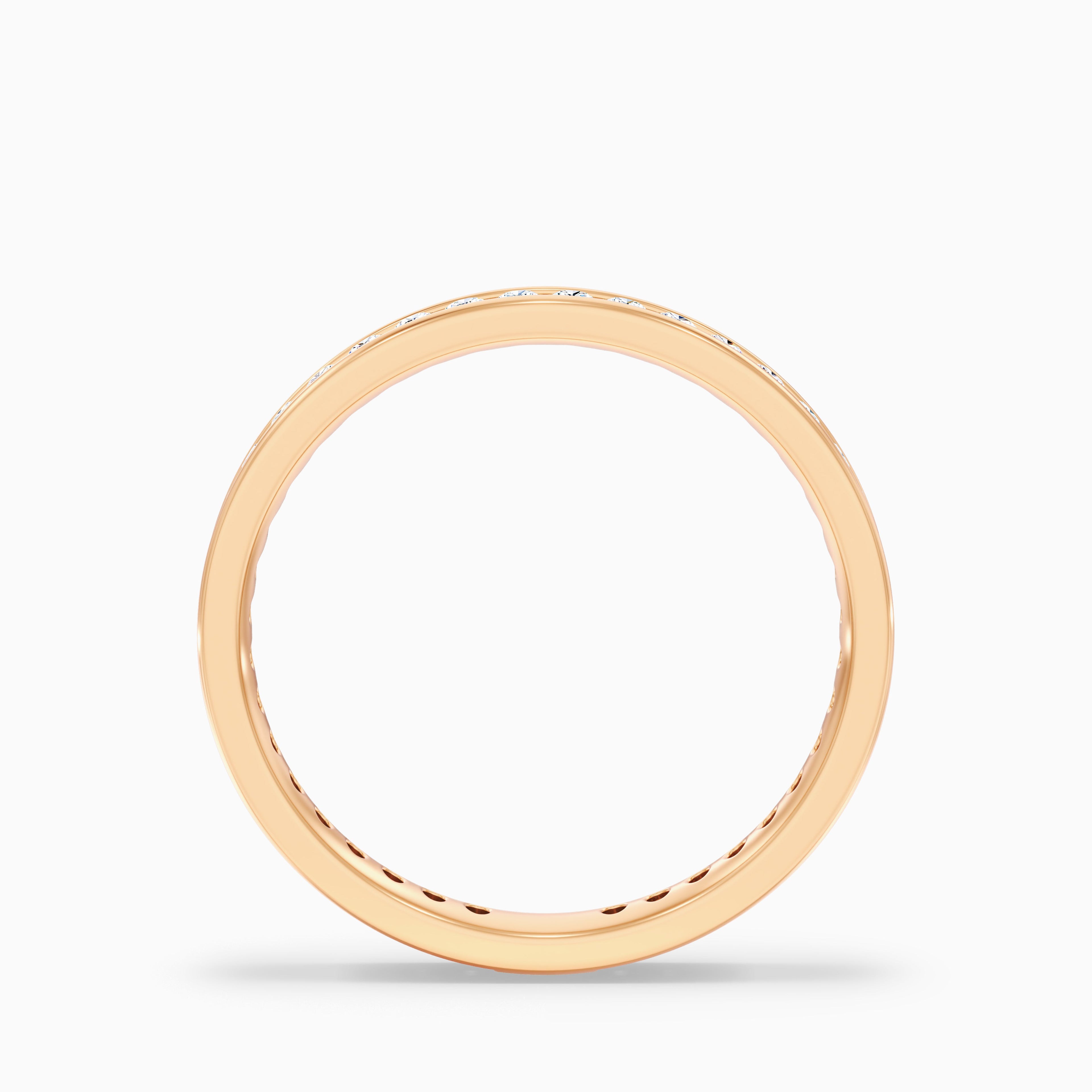 Anora Channel Set Round Cut Eternity Lab Grown Diamond Wedding Band
