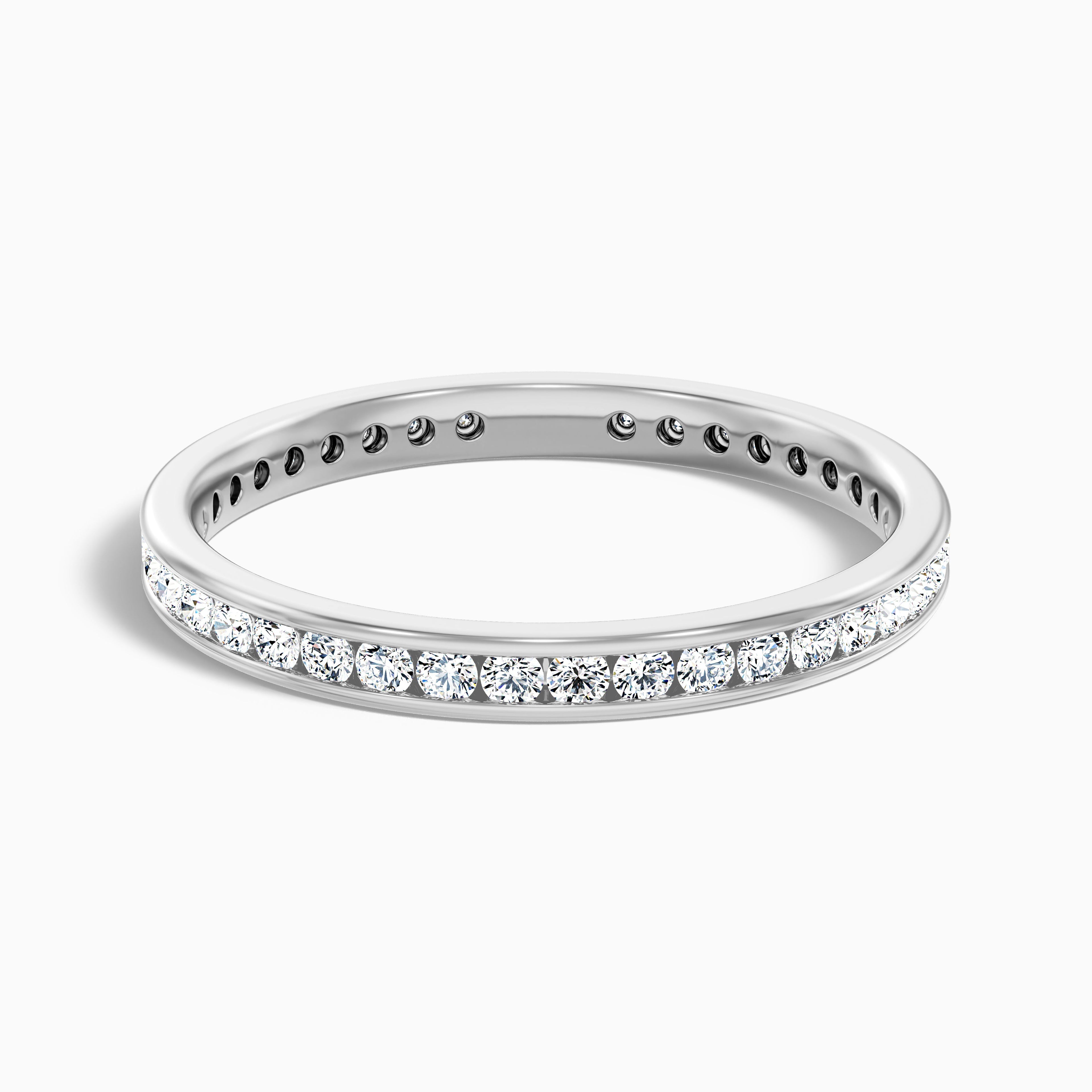 Anora Channel Set Round Cut Eternity Lab Grown Diamond Wedding Band