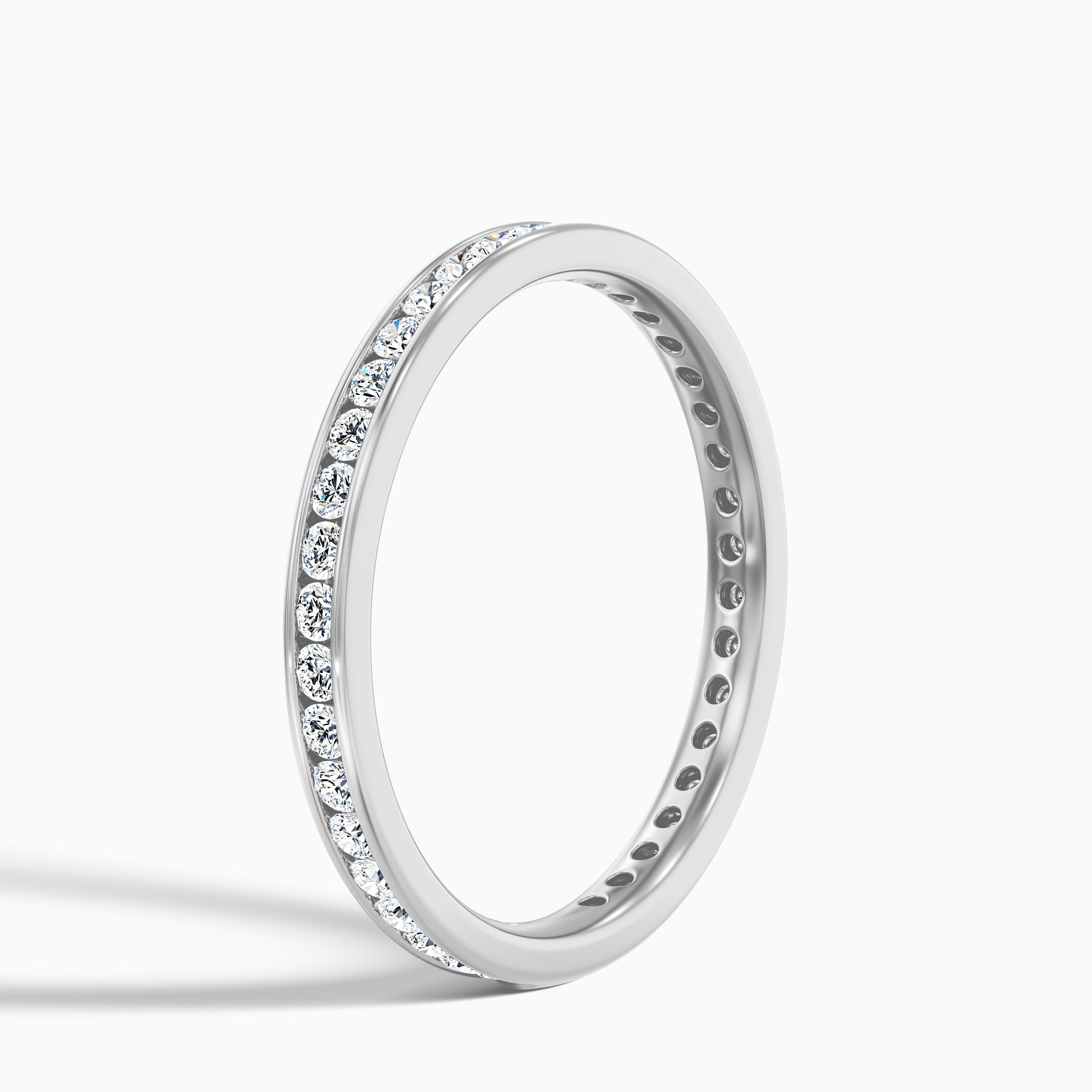 Anora Channel Set Round Cut Eternity Lab Grown Diamond Wedding Band