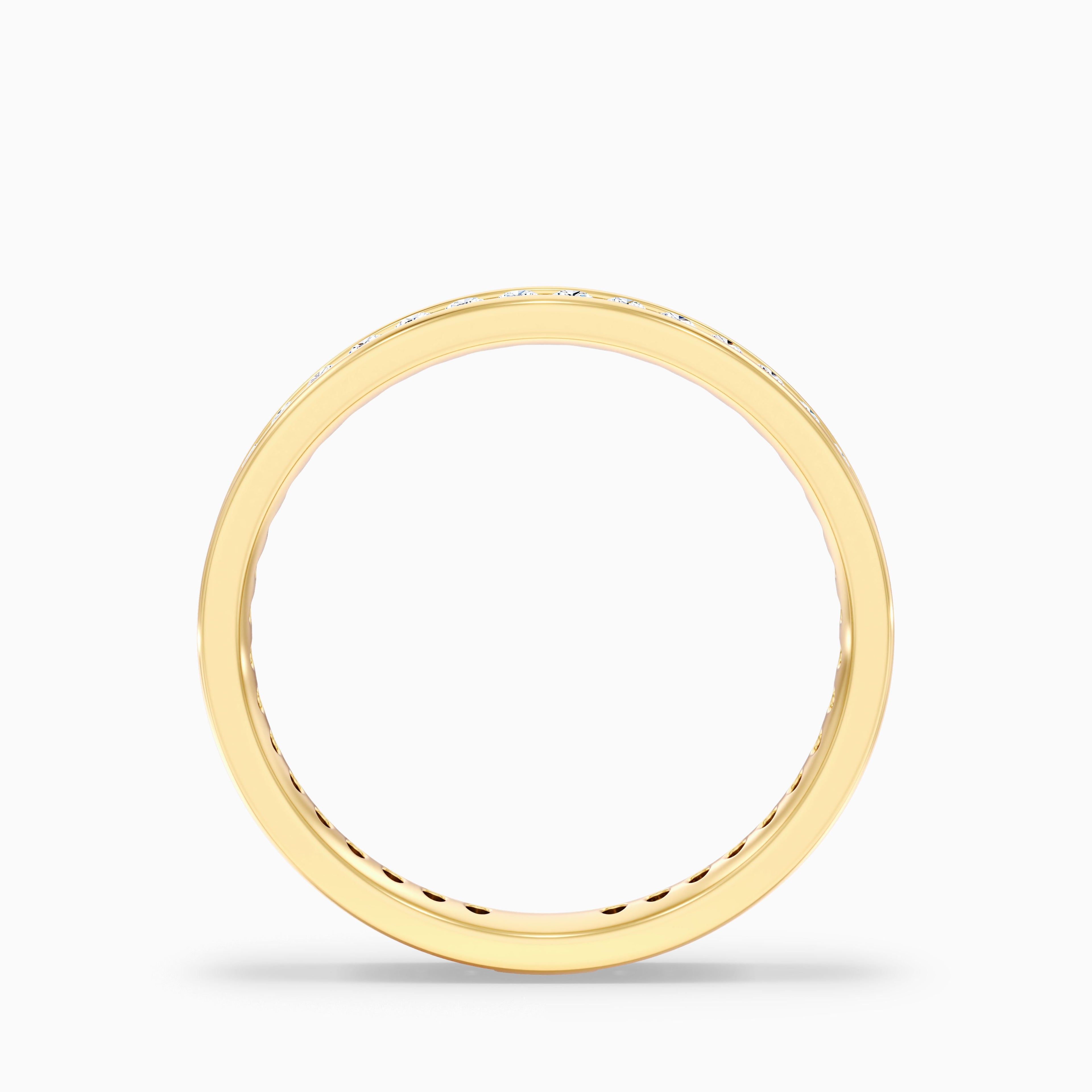 Anora Channel Set Round Cut Eternity Lab Grown Diamond Wedding Band