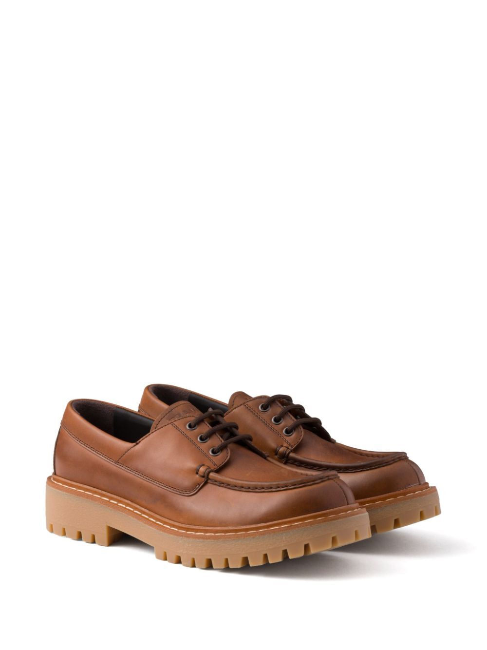 Prada Men Laced Leather Loafers by Luosophy