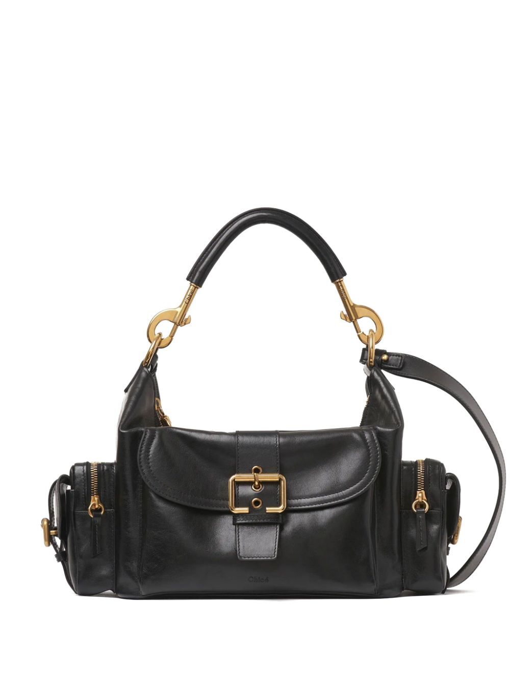 Chloe Women Shiny Leather Camera Bag by Luosophy