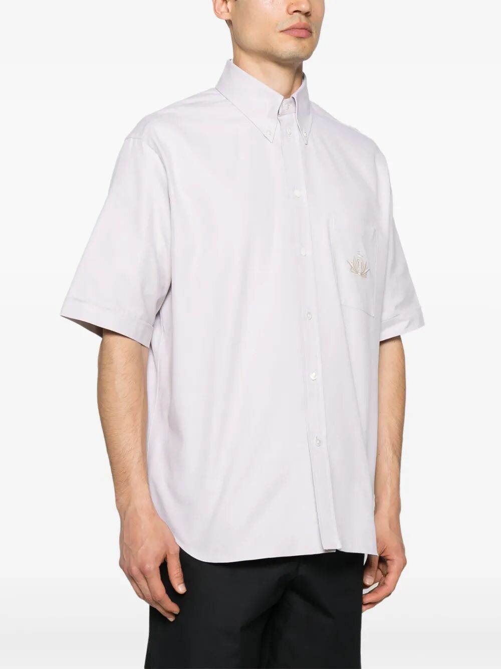 Fendi Men Fendi Crest Oxford Cotton Shirt by Luosophy