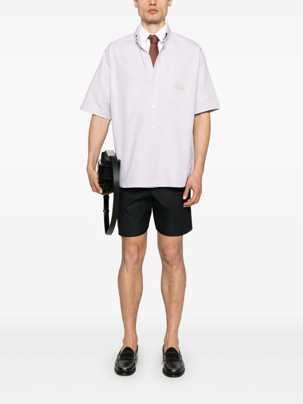 Fendi Men Fendi Crest Oxford Cotton Shirt by Luosophy