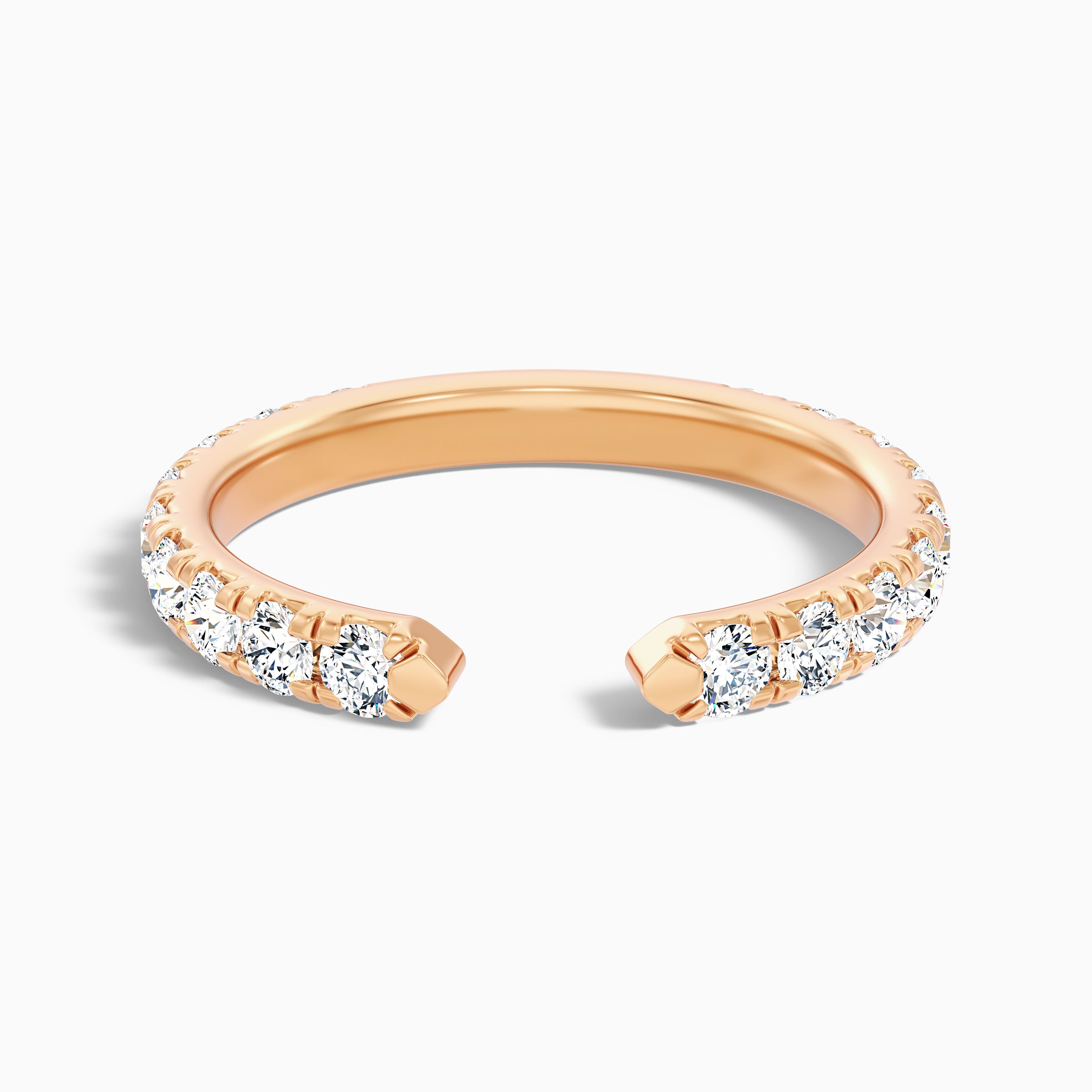 Tanith Round Cut Lab Grown Diamond Open Wedding Band