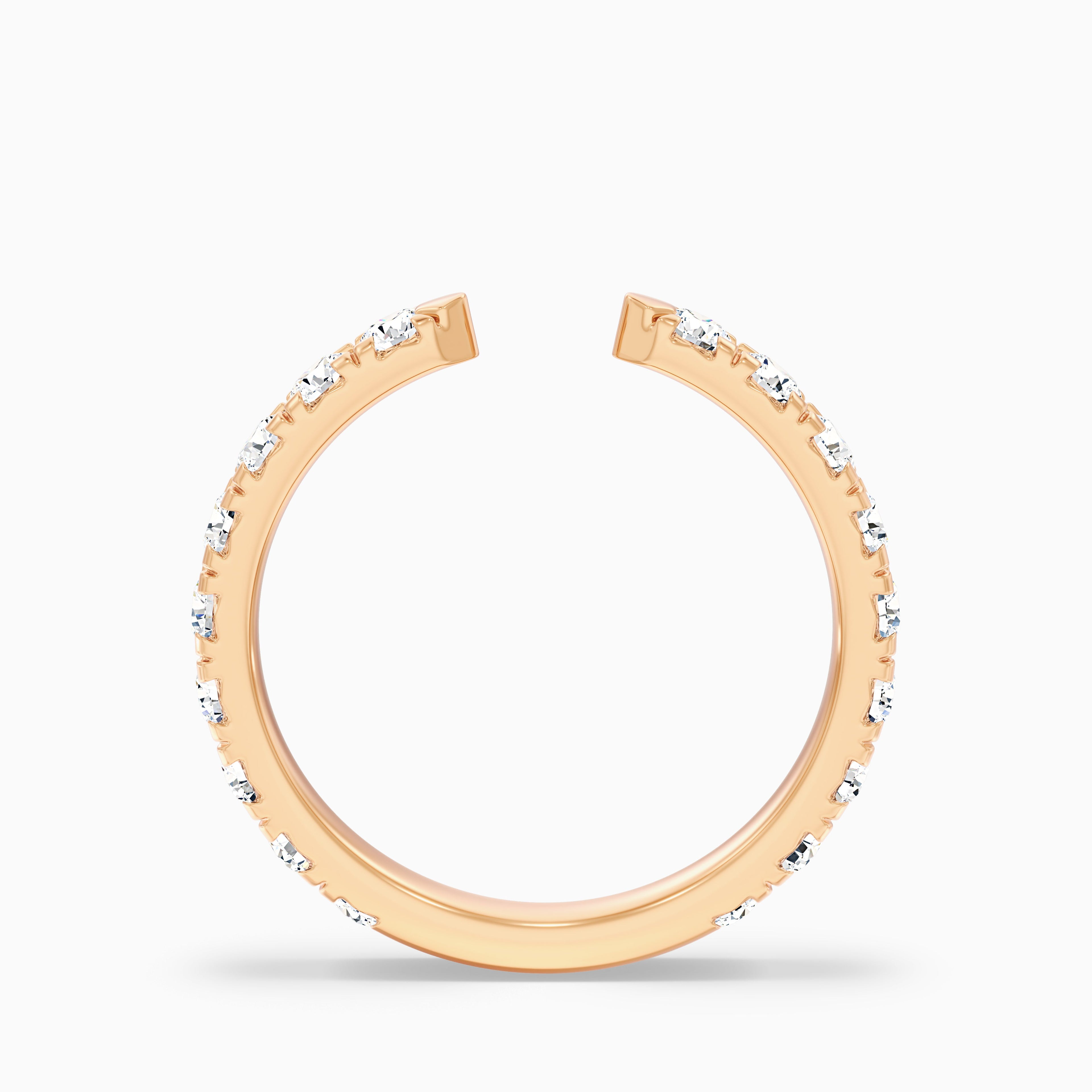 Tanith Round Cut Lab Grown Diamond Open Wedding Band