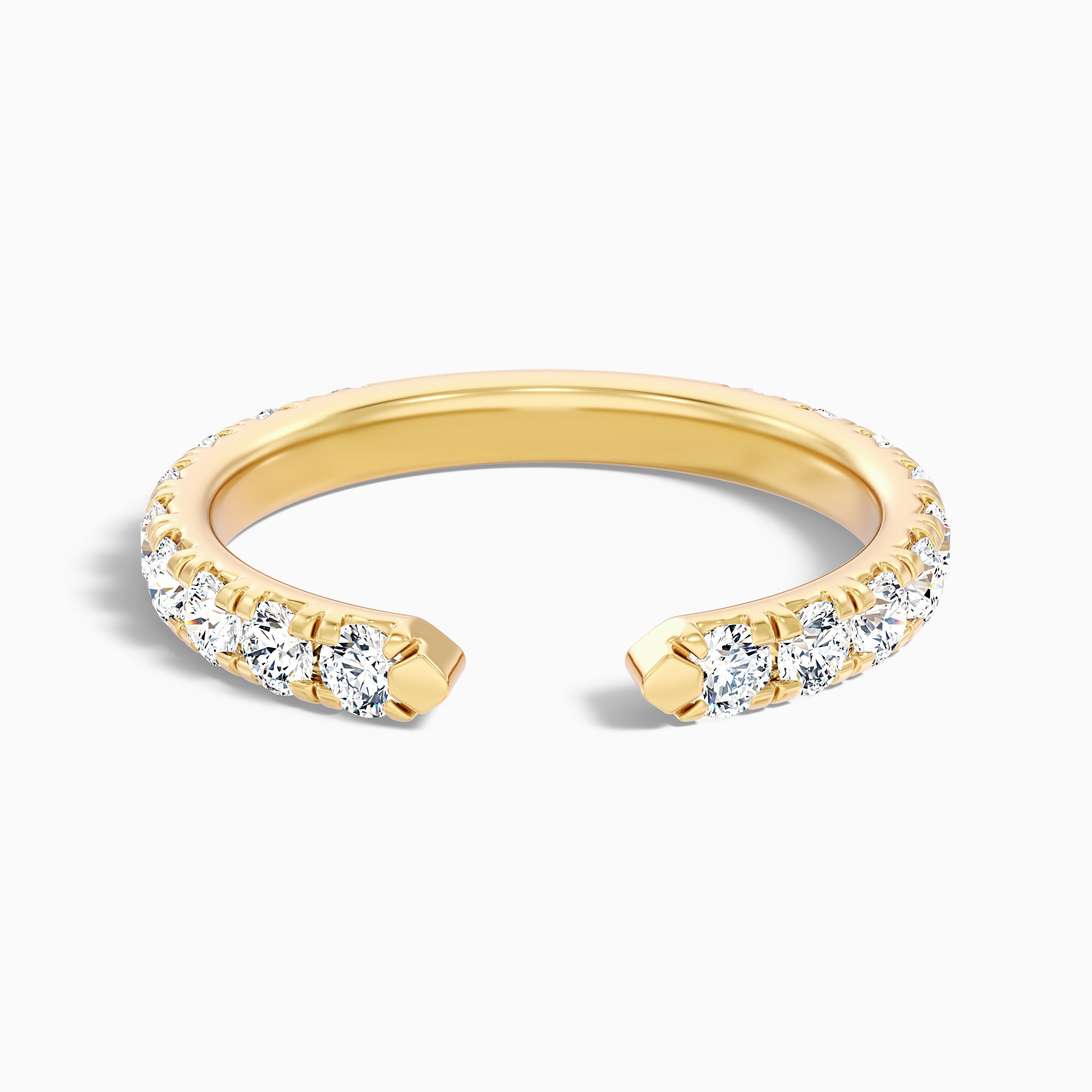 Tanith Round Cut Lab Grown Diamond Open Wedding Band