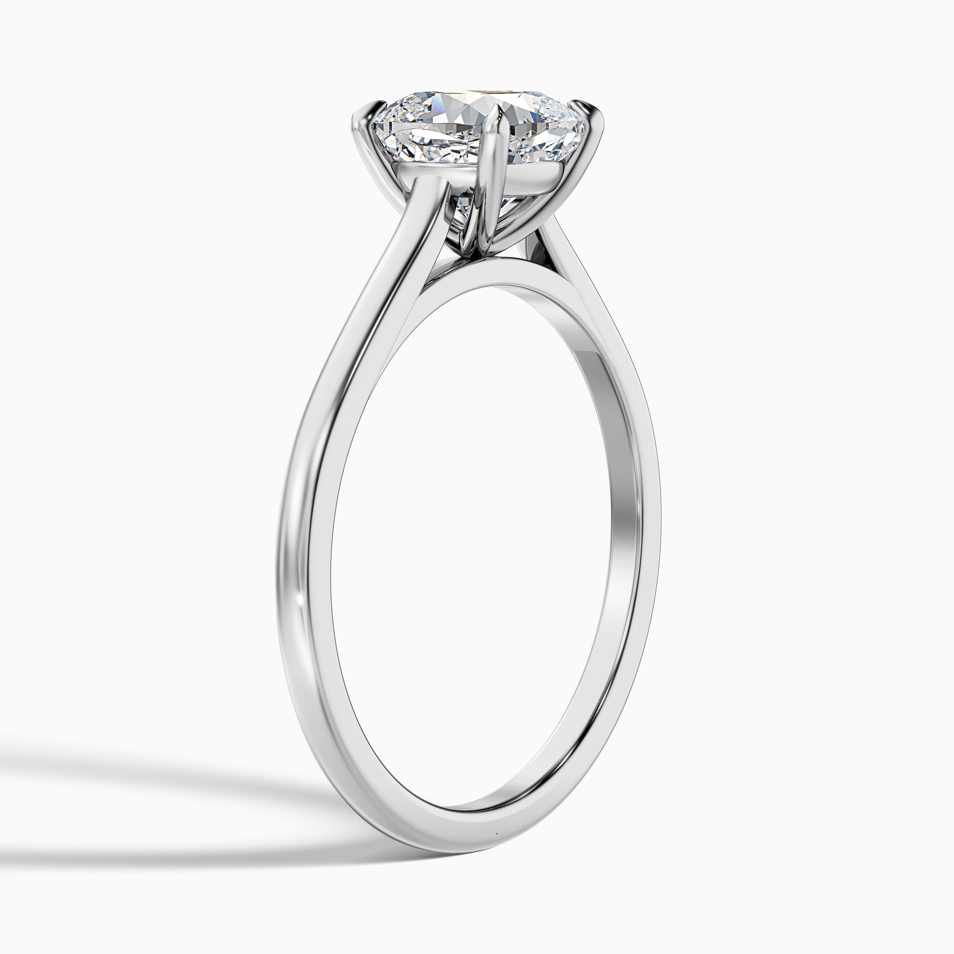 Aisha 5.5 Carat Cushion Cut Solitaire Moissanite Diamond Ring in 10k Yellow Gold
