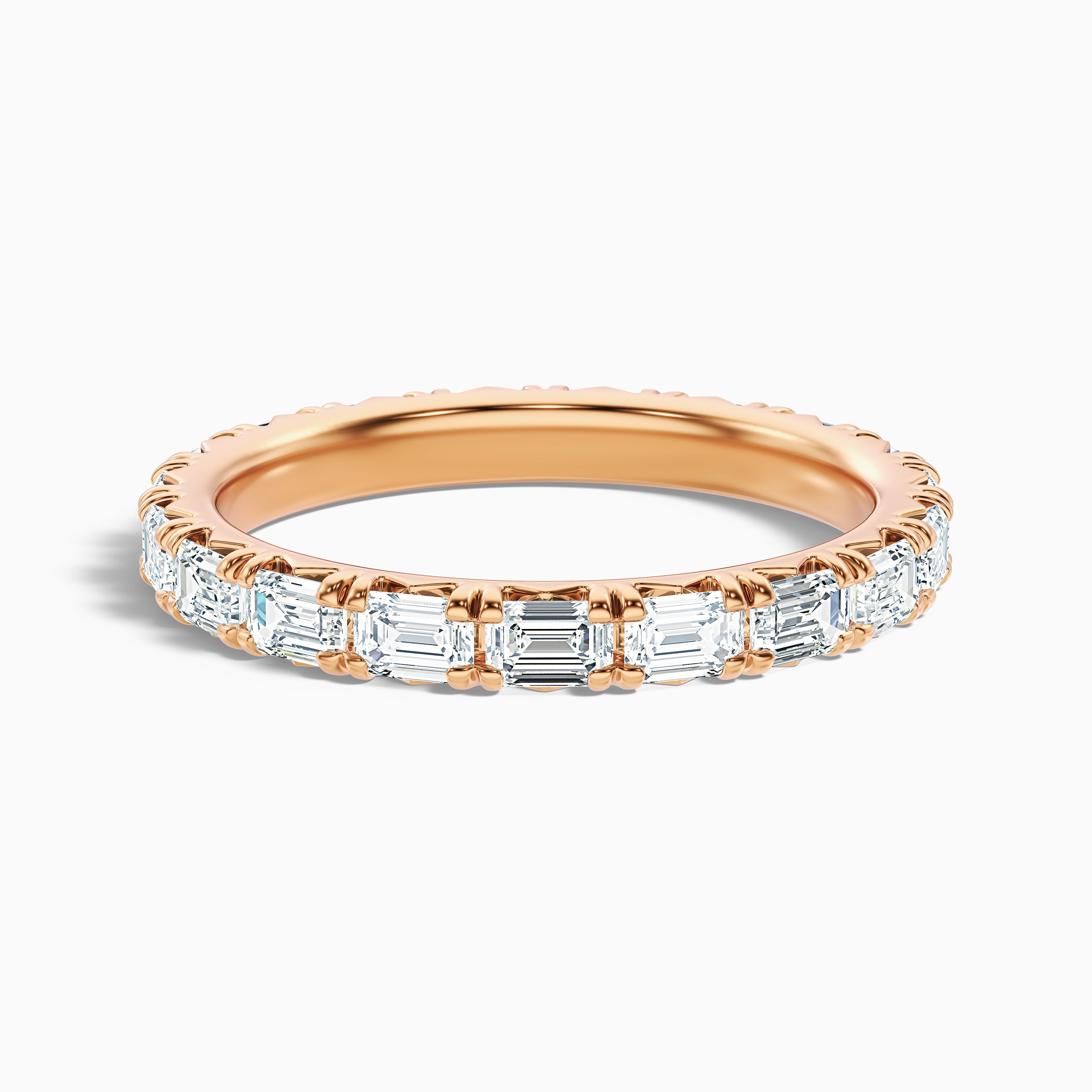 Keziah Emerald Cut Full Eternity Lab Grown Diamond Wedding Band