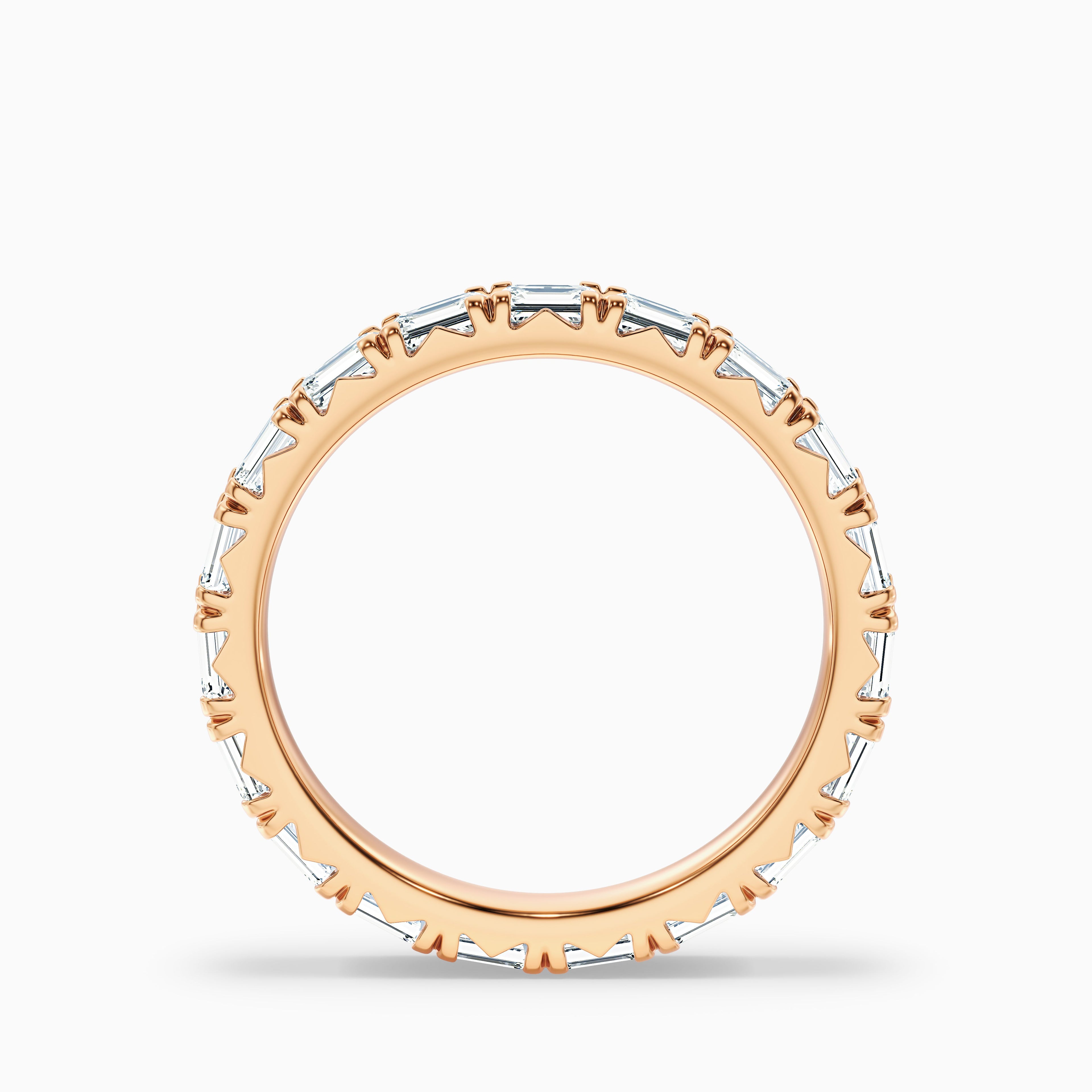 Keziah Emerald Cut Full Eternity Lab Grown Diamond Wedding Band