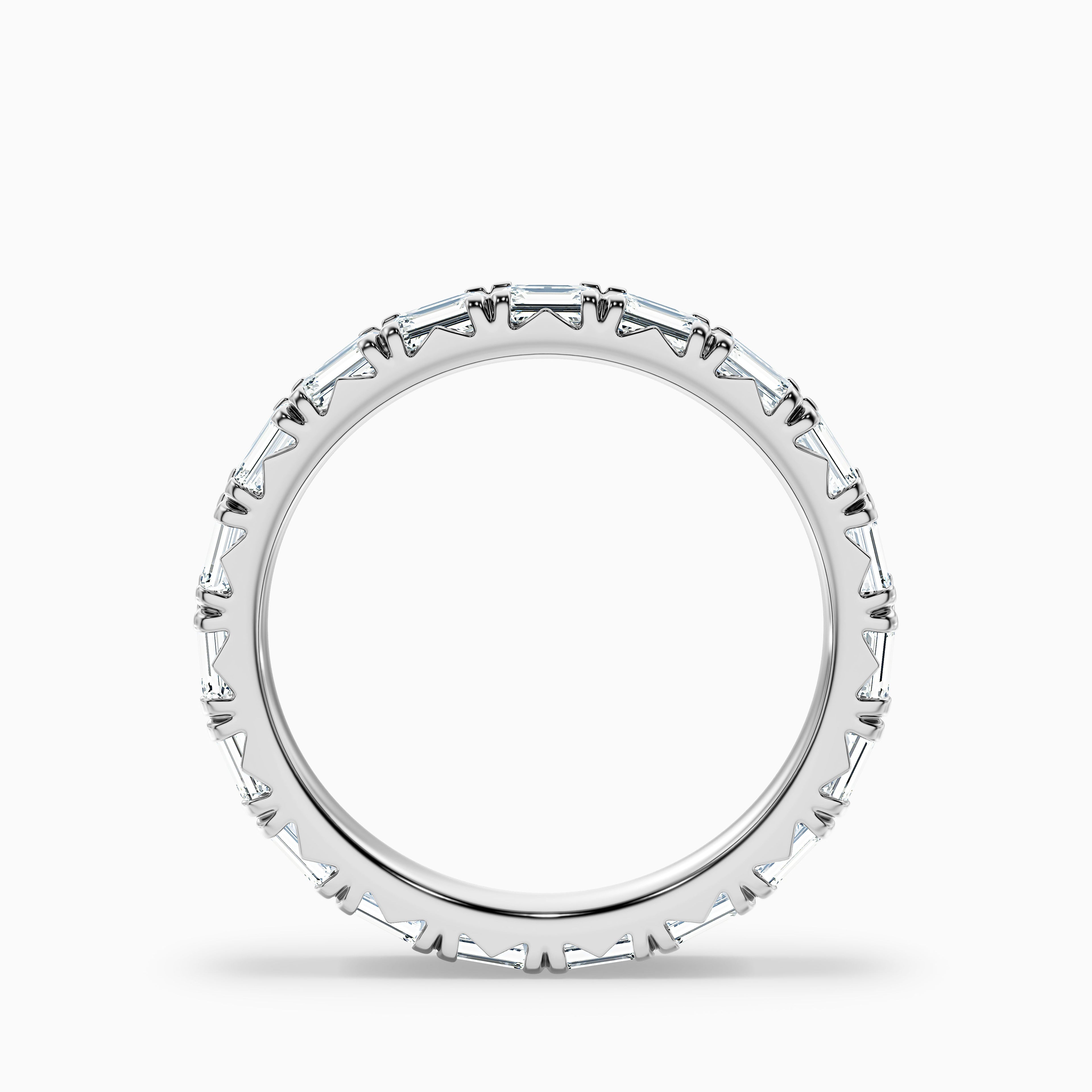 Keziah Emerald Cut Full Eternity Lab Grown Diamond Wedding Band