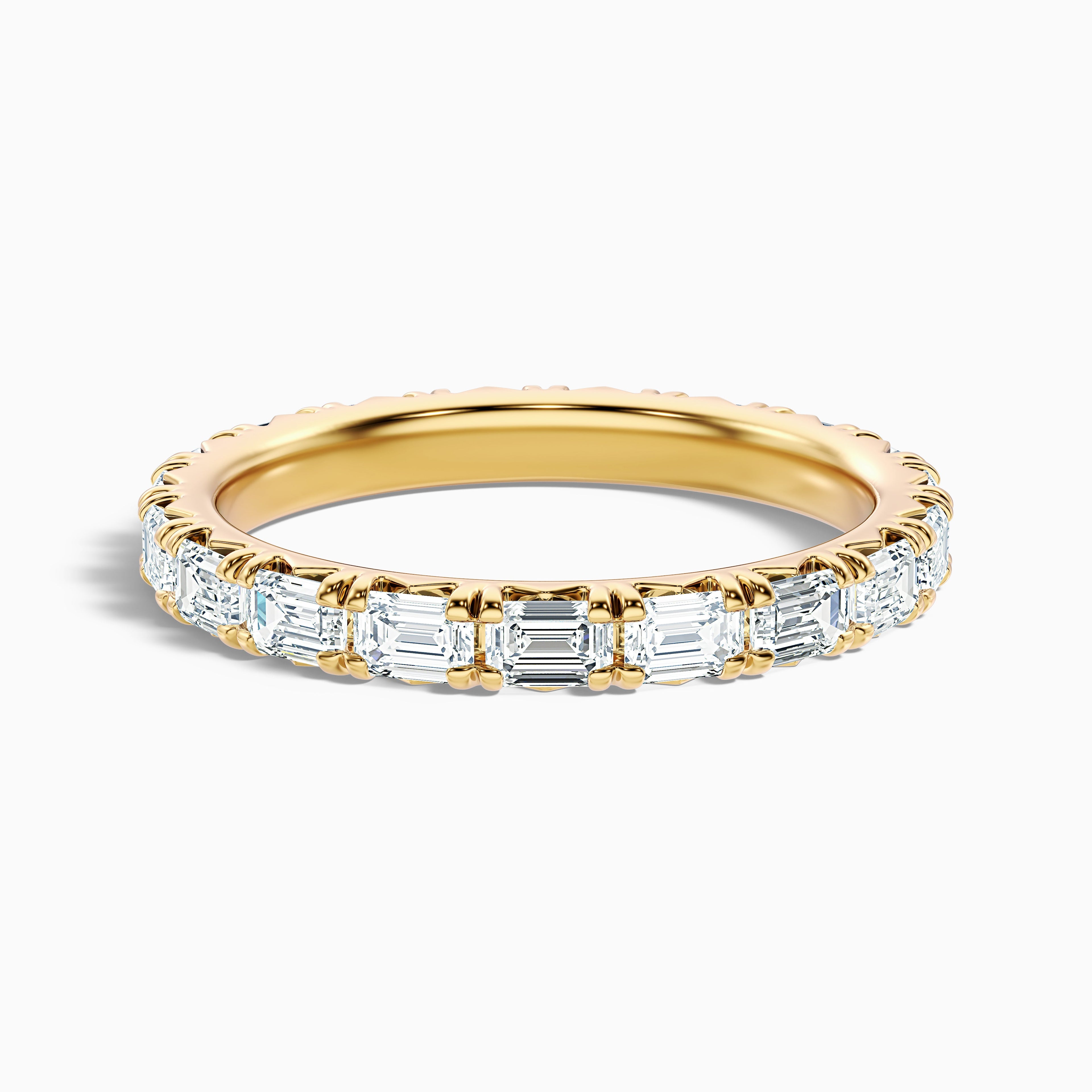 Keziah Emerald Cut Full Eternity Lab Grown Diamond Wedding Band