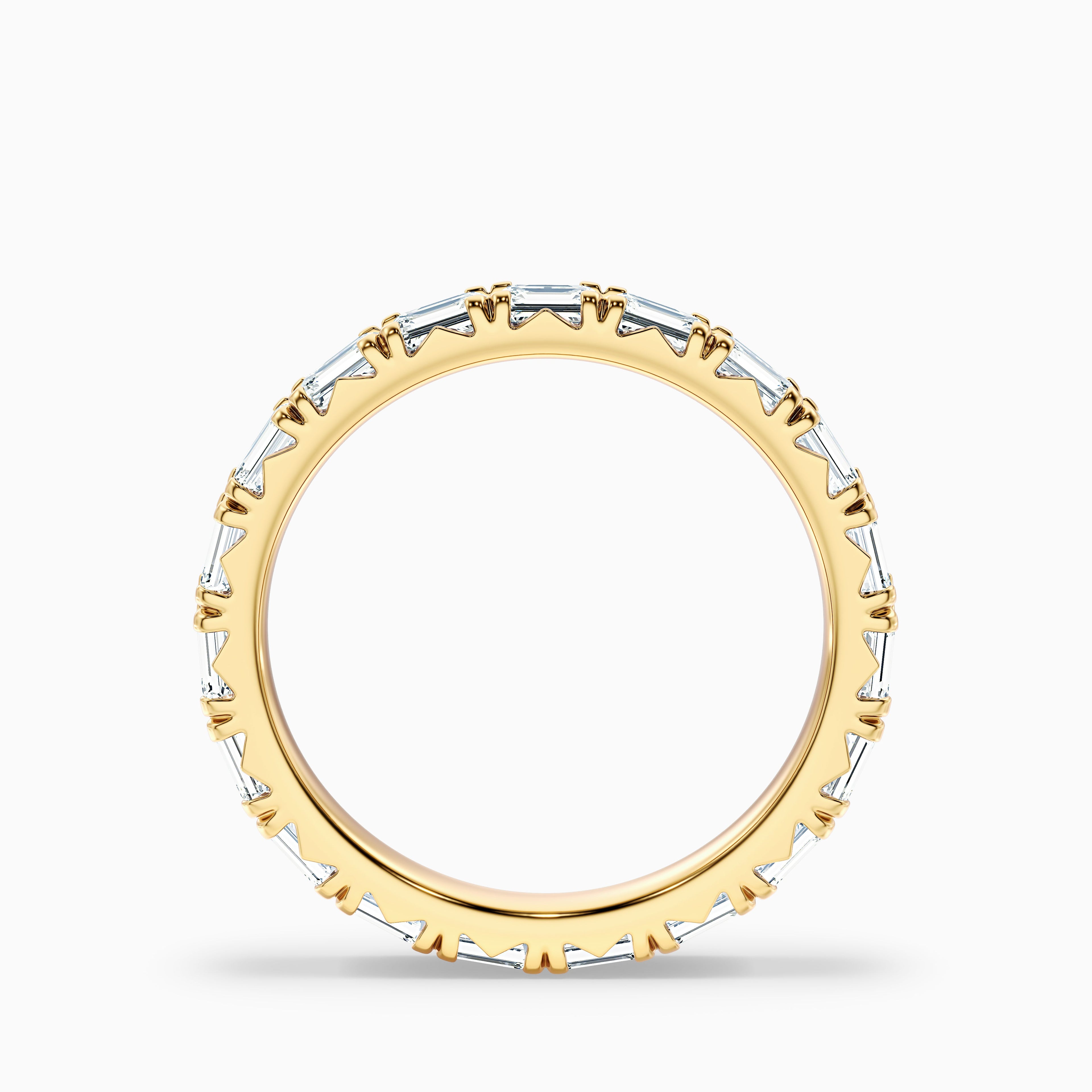 Keziah Emerald Cut Full Eternity Lab Grown Diamond Wedding Band