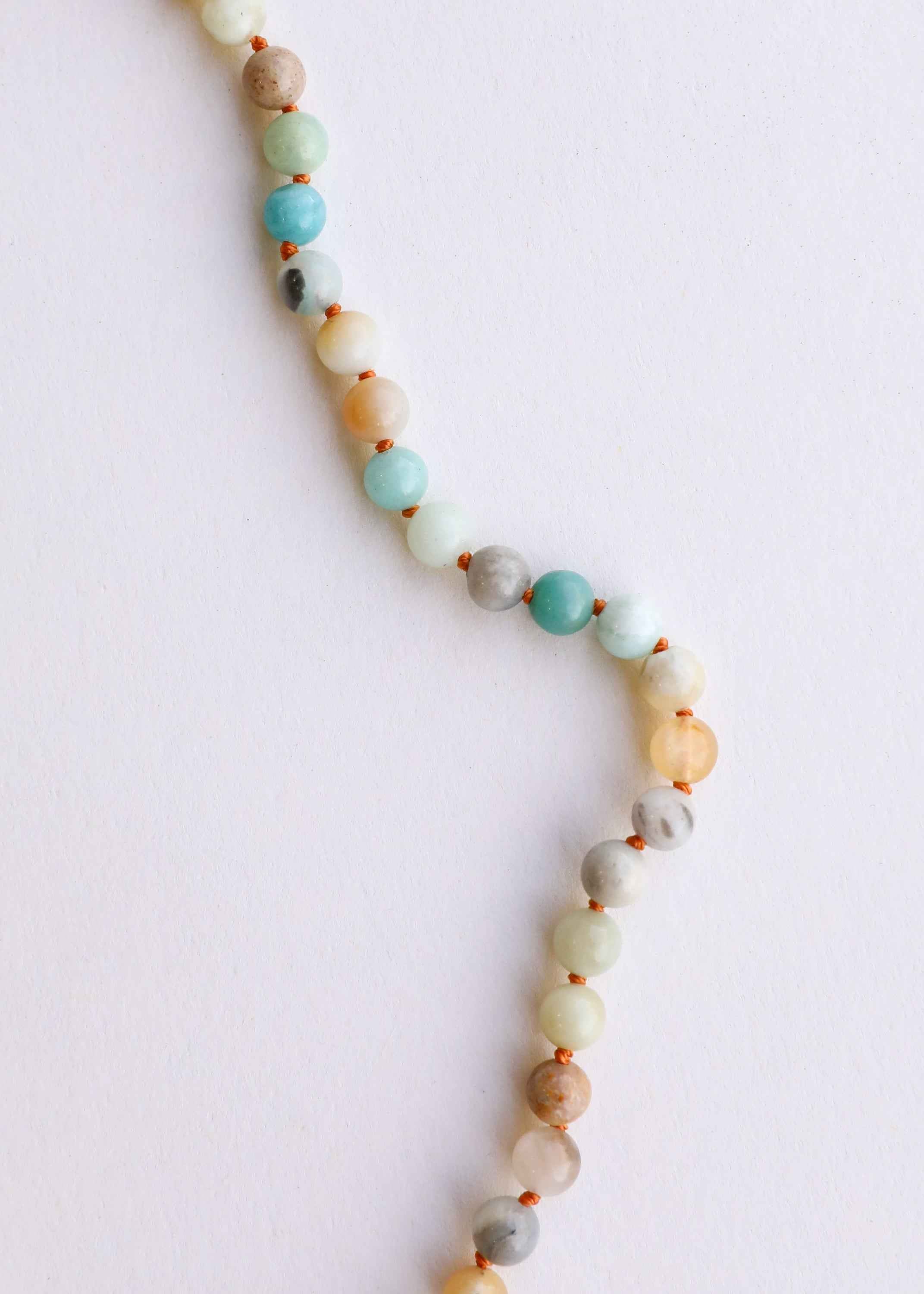 Natural Amazonite Gemstone || Beaded Necklace by CanyonLeaf