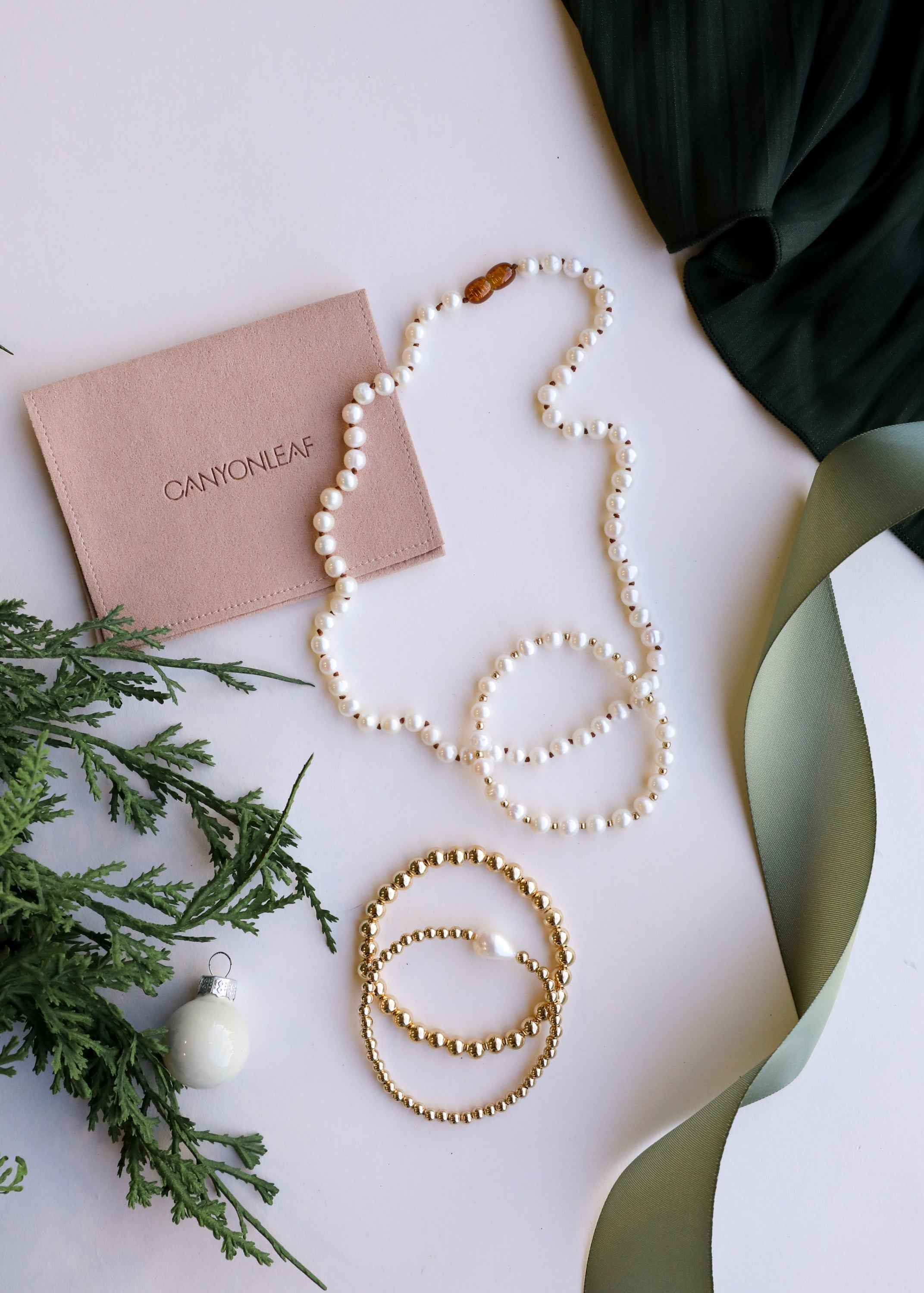 Pure Gemstone + Pearl || Necklace by CanyonLeaf