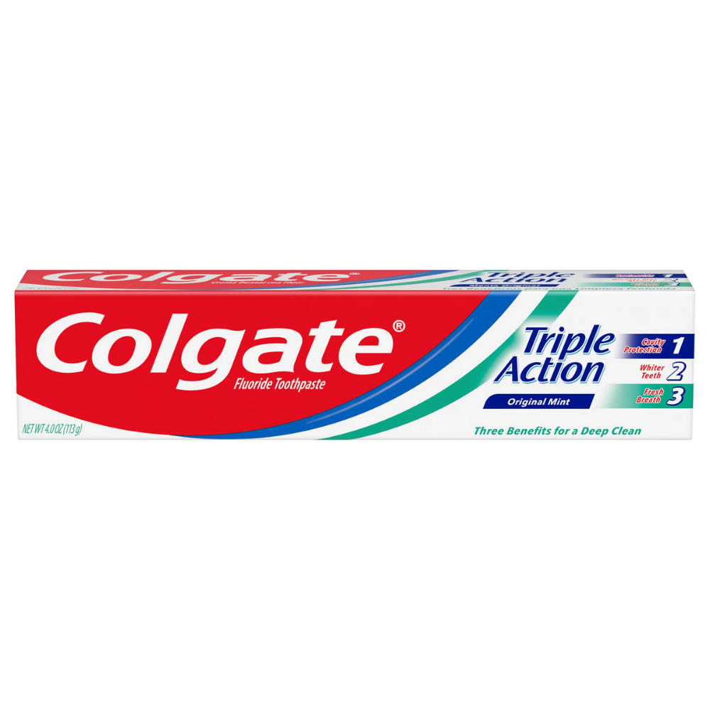 Colgate Triple Action Original Mint Toothpaste (4 oz) DestGlow