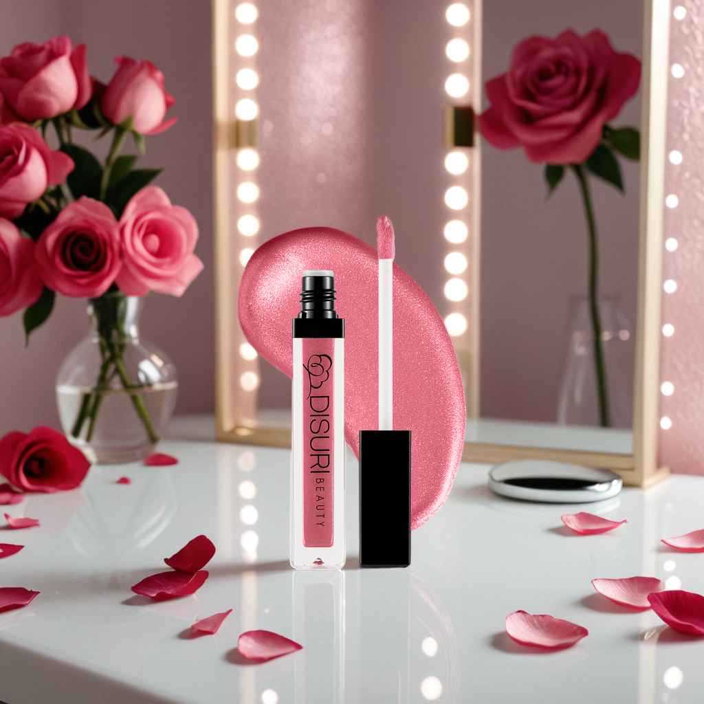 DISURI Beauty Shimmer Blast Lip Gloss - Kiss and Tell (S66)