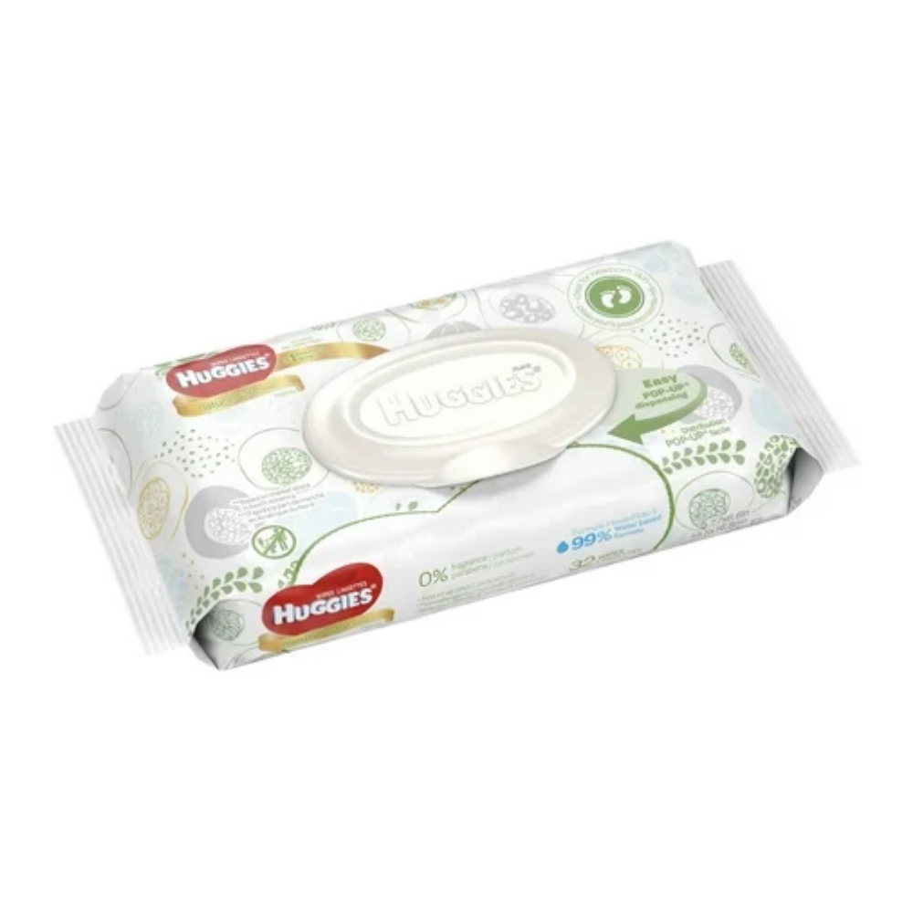 Huggies Natural Care Baby Wipes (32ct) DestGlow