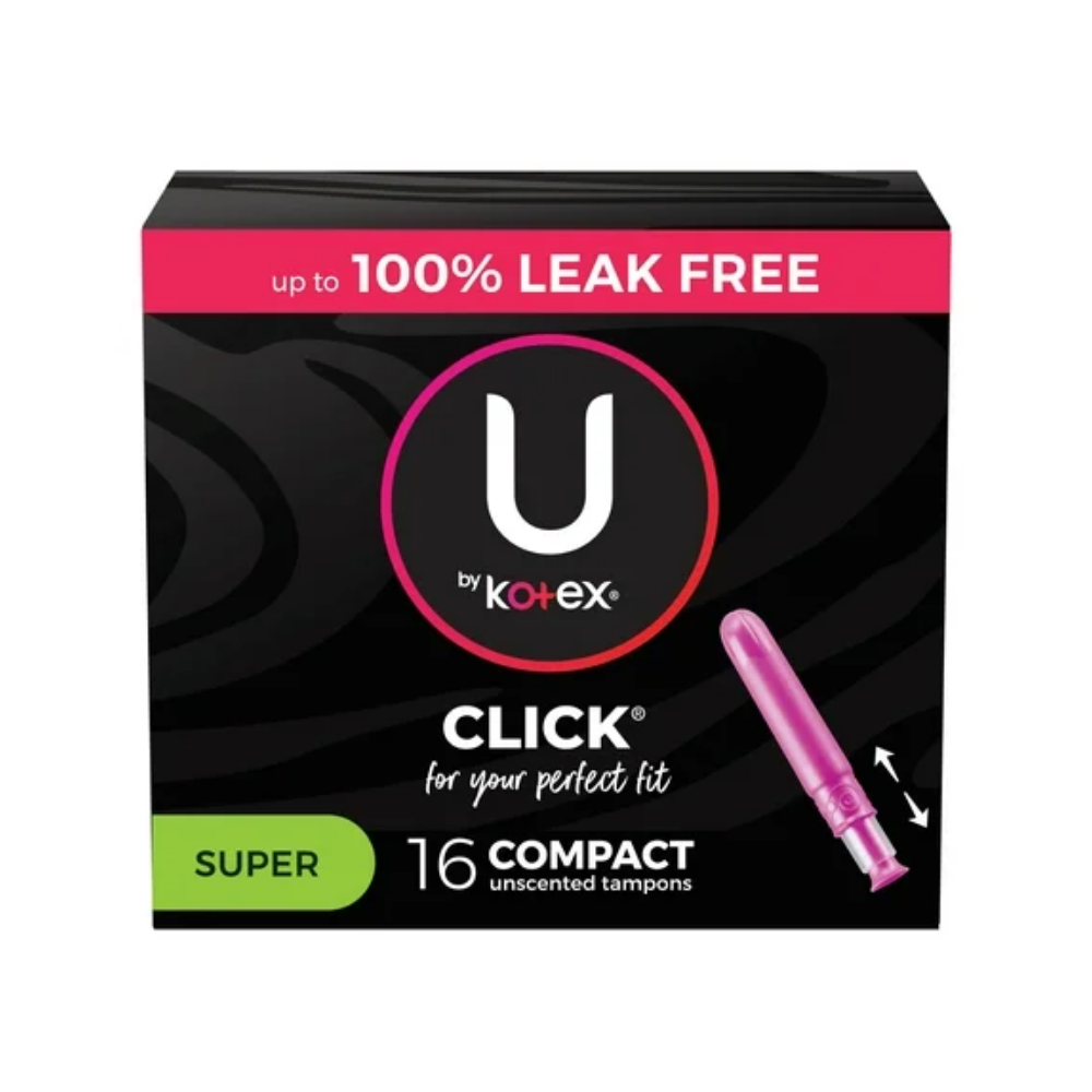 U by Kotex Click Compact Tampons Super (16ct) DestGlow