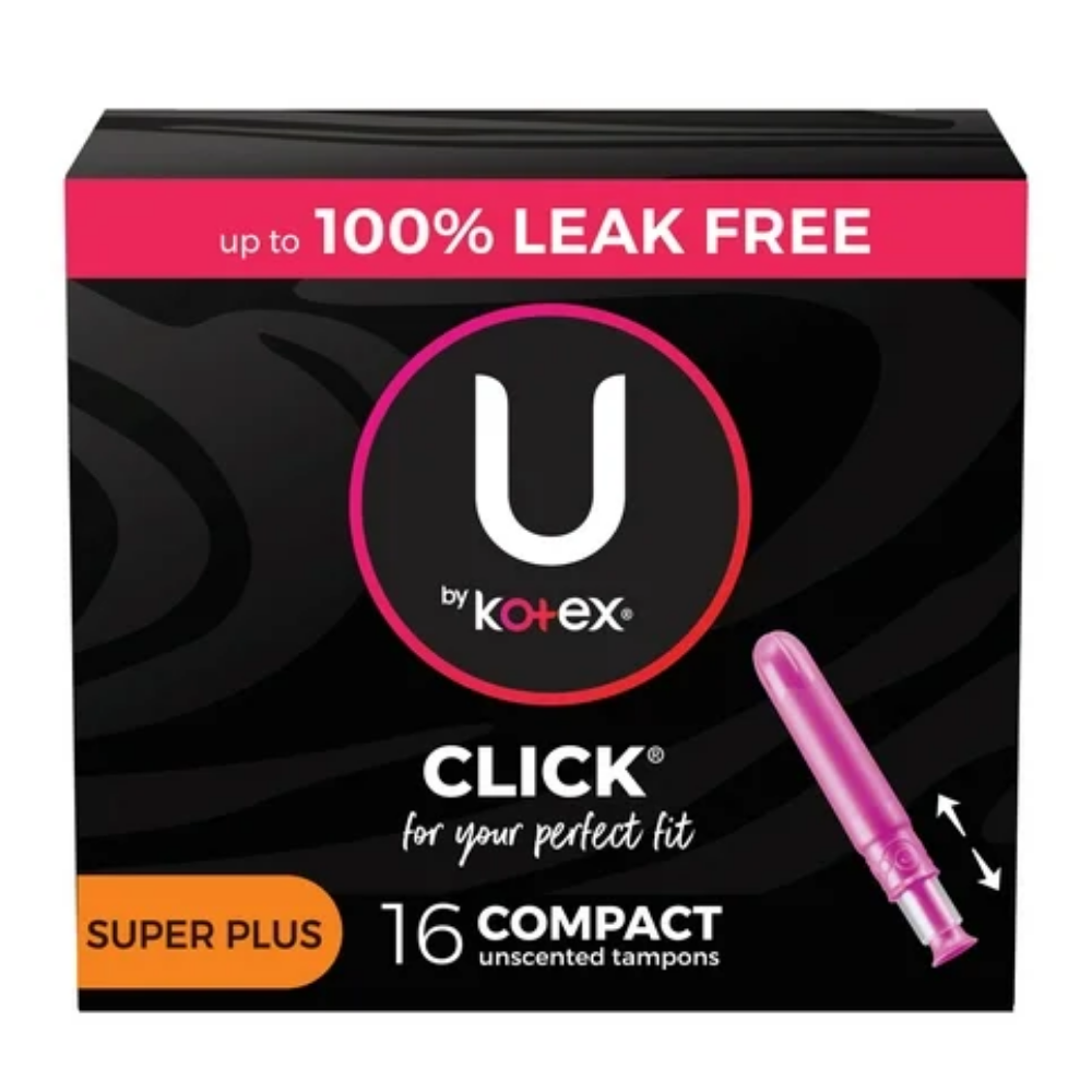 U by Kotex Click Compact Tampons Super Plus (16 ct) DestGlow