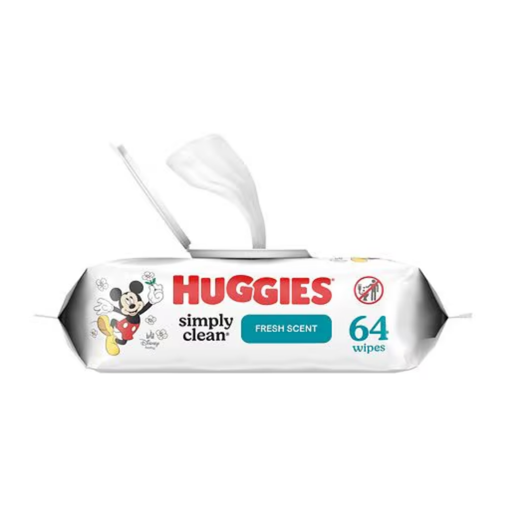 Huggies Simply Clean Baby Wipes Fresh (64ct) DestGlow