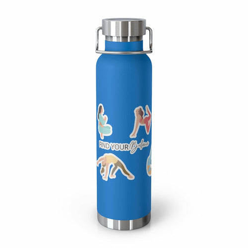 Yoga Poses Find Your Balance Insulated Bottle - 22oz Stainless Steel Vacuum Flask