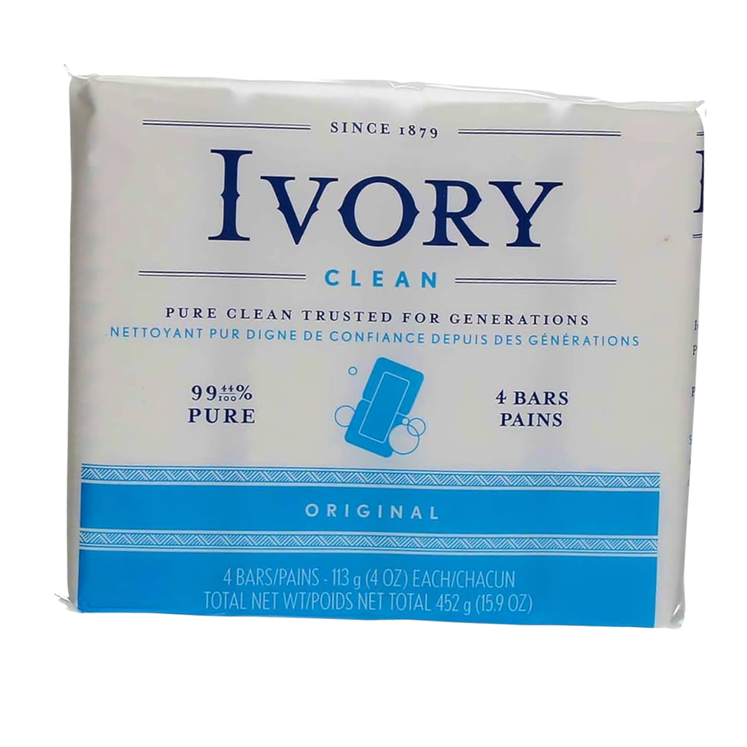 IVORY Original Bar Soap 4 x 4 oz DestGlow