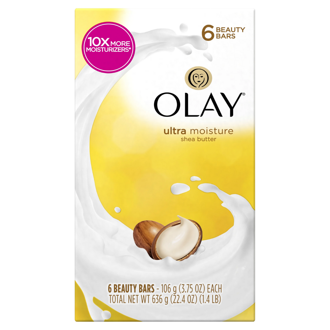 Olay Ultra Moisture Bar Soap Shea Butter (3.75oz x 6 Bars) by Farmacias Savia