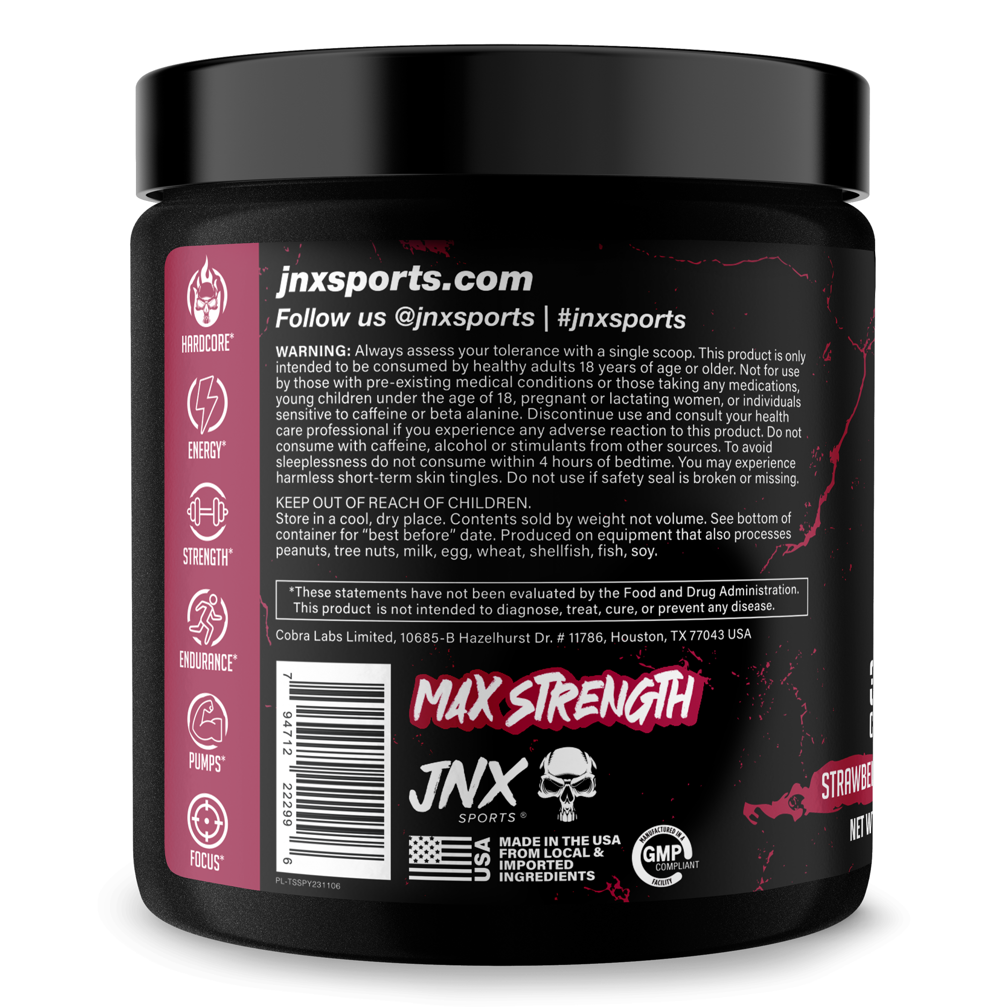 The Shadow! Pre-Workout by JNX Sports