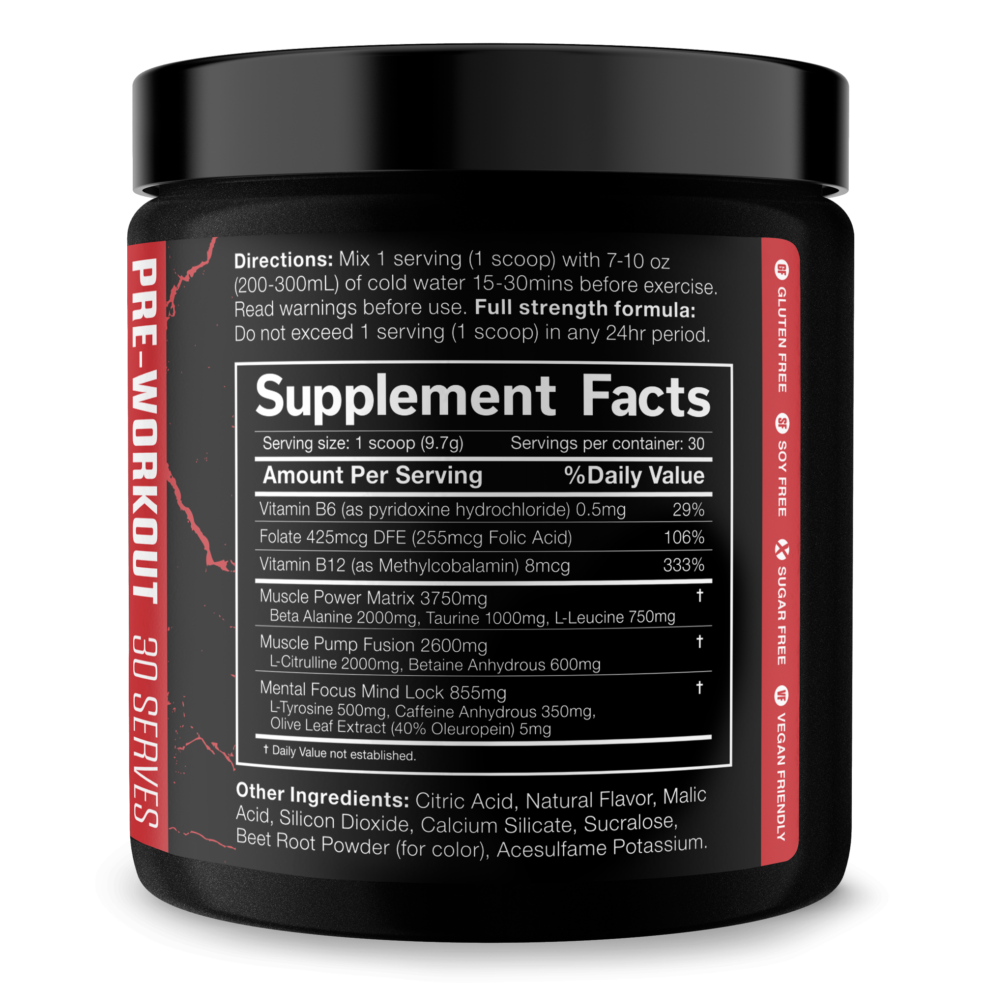 The Shadow! Pre-Workout by JNX Sports