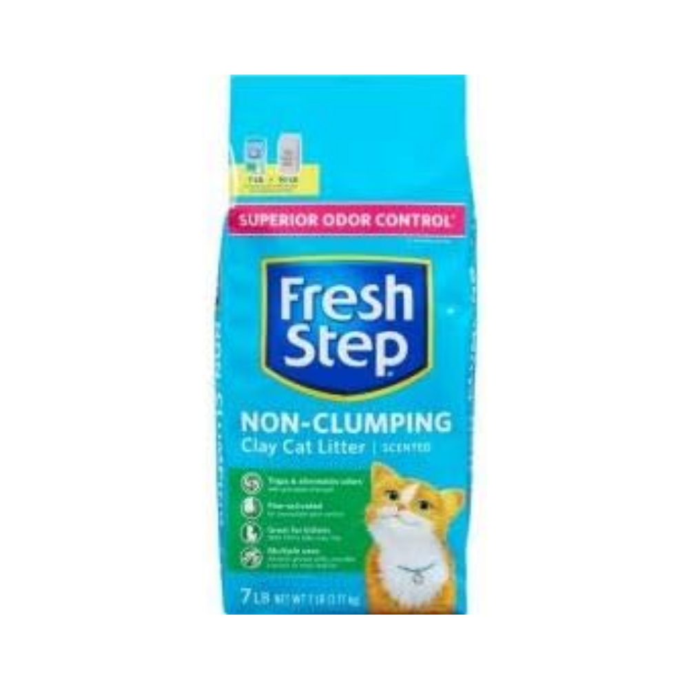 Fresh Step Non-Clumping Clay Cat Litter (7lbs) DestGlow