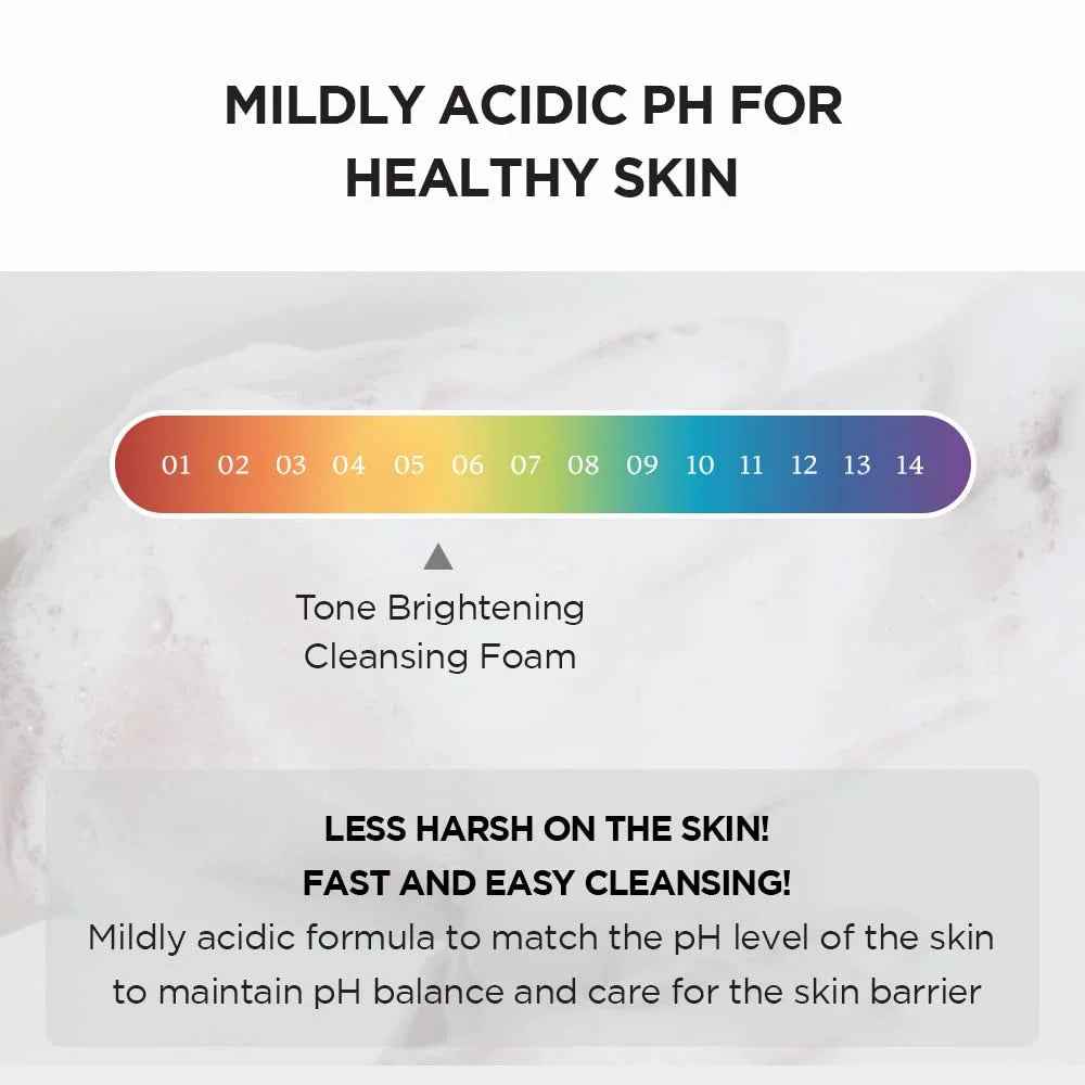 Madagascar Centella Tone Brightening Cleansing Gel Foam, 125Ml