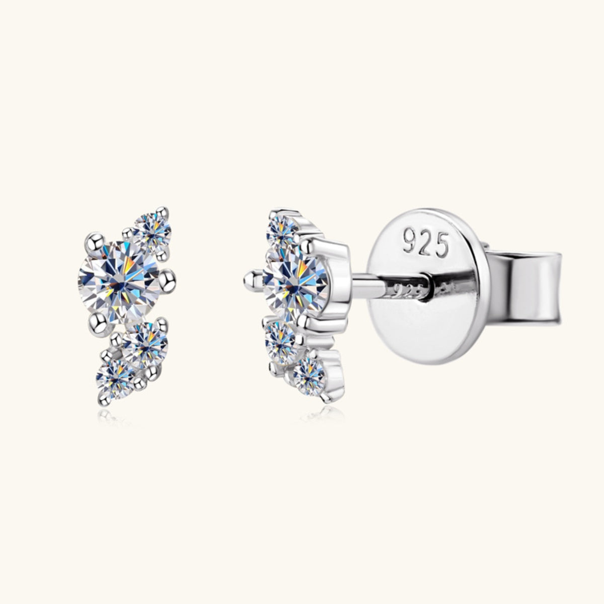 Pure Sterling Silver Sparkala™ Stud Earrings - DestGlow