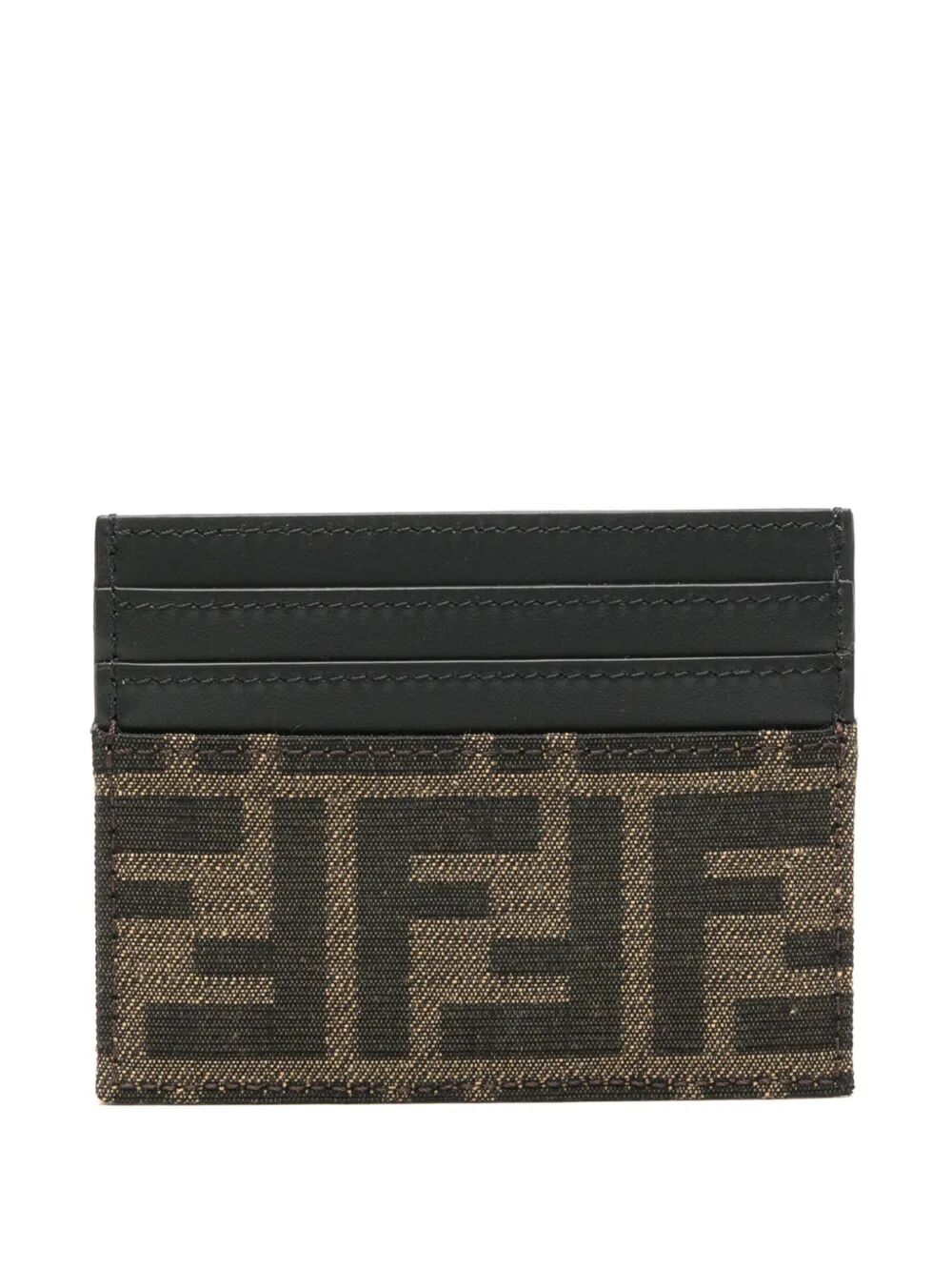 Fendi Men Ff Jacquard Fabric Card Holder by Luosophy
