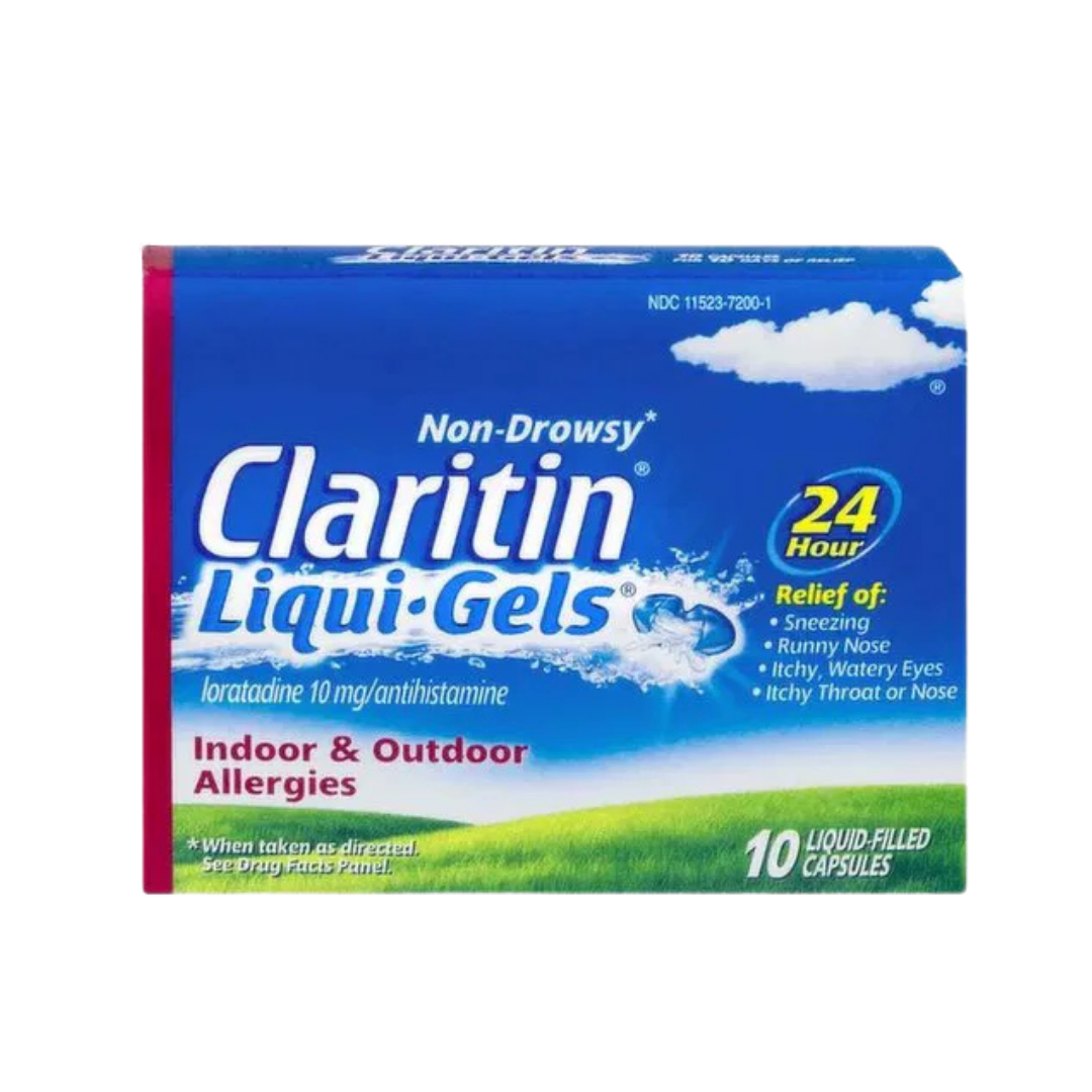 Claritin 24 Hour Non-Drowsy Allergy Relief Liqui-Gels (10ct) DestGlow