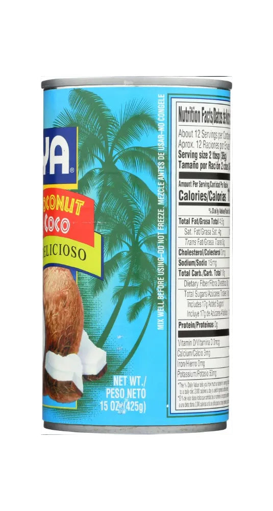 Crema de Coco GOYA Endulzada para Postres y Bebidas| 15 oz DestGlow