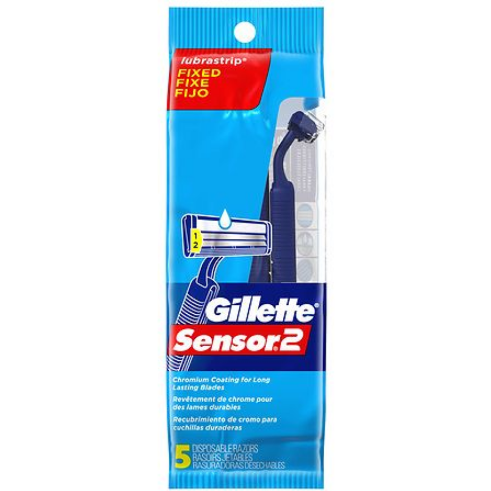 Gillette Sensor 2 Disposable Razors (5 ct) DestGlow